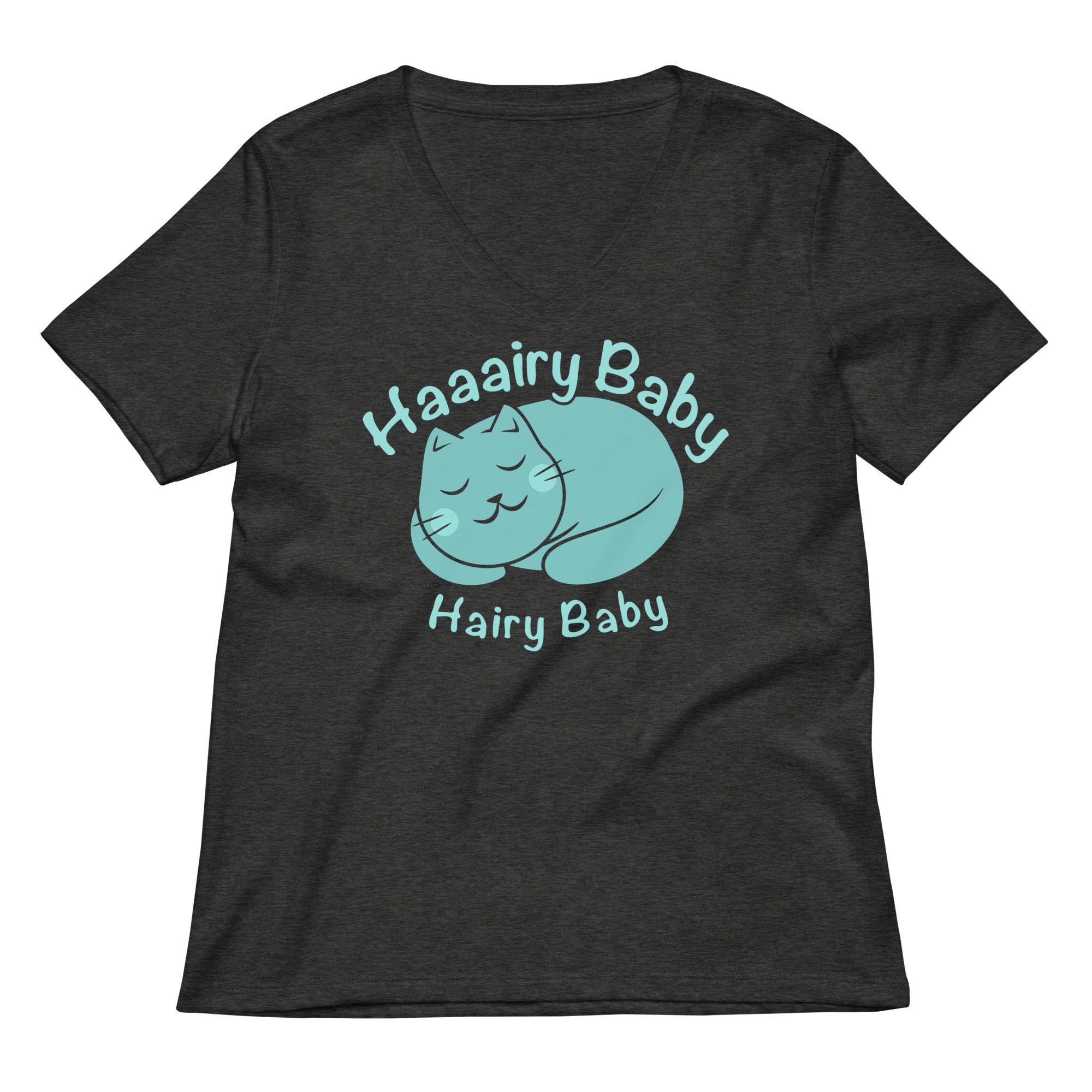 Hairy Baby Women's V-Neck Tee Hoodie, Sweatshirt | CoreVibeTees.com (Image 3)