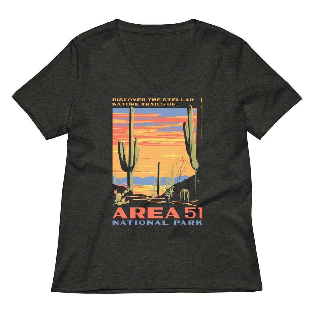 Area 51 National Park Women's V-Neck Tee Hoodie, Sweatshirt | CoreVibeTees.com (Image 3)