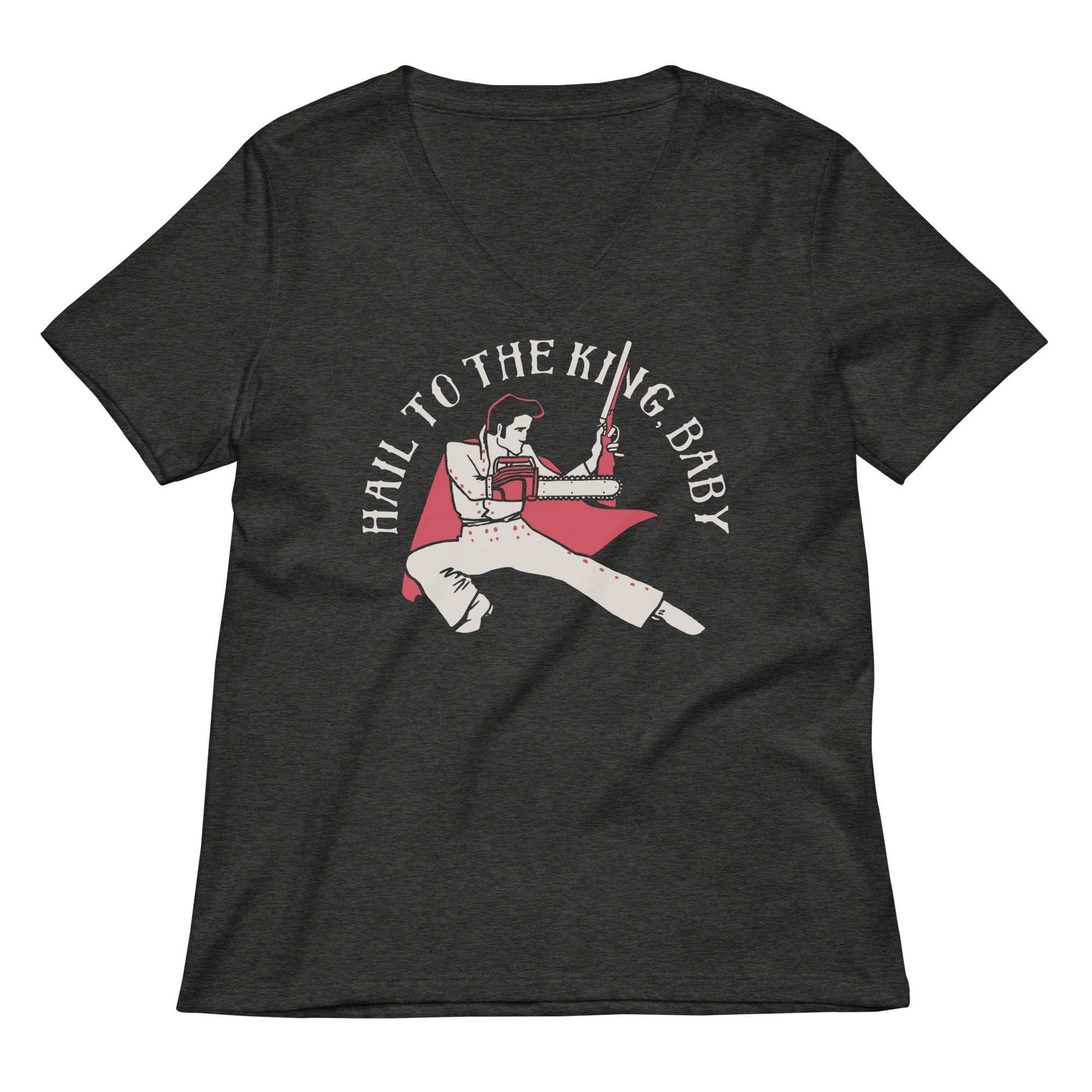 Hail To The King, Baby Women's V-Neck Tee Hoodie, Sweatshirt | CoreVibeTees.com (Image 3)
