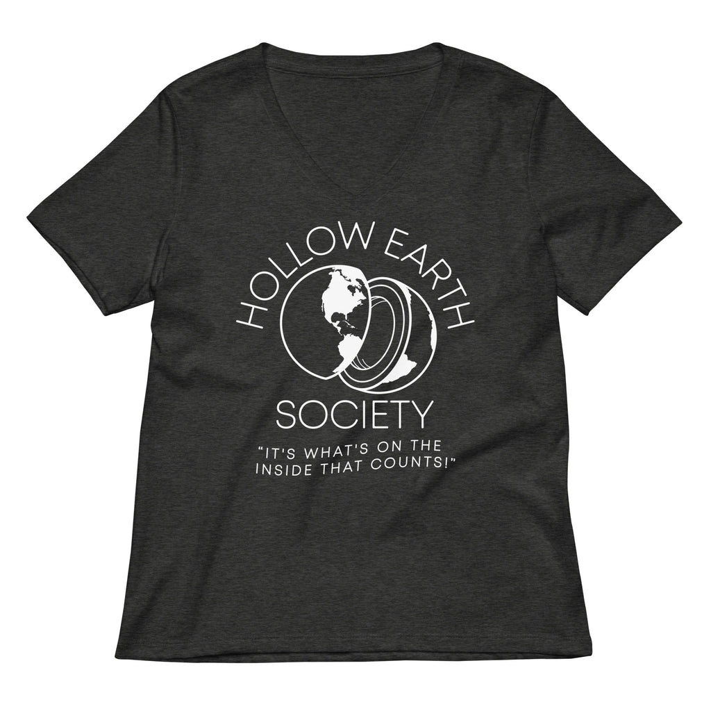 Hollow Earth Society Women's V-Neck Tee Hoodie, Sweatshirt | CoreVibeTees.com (Image 3)