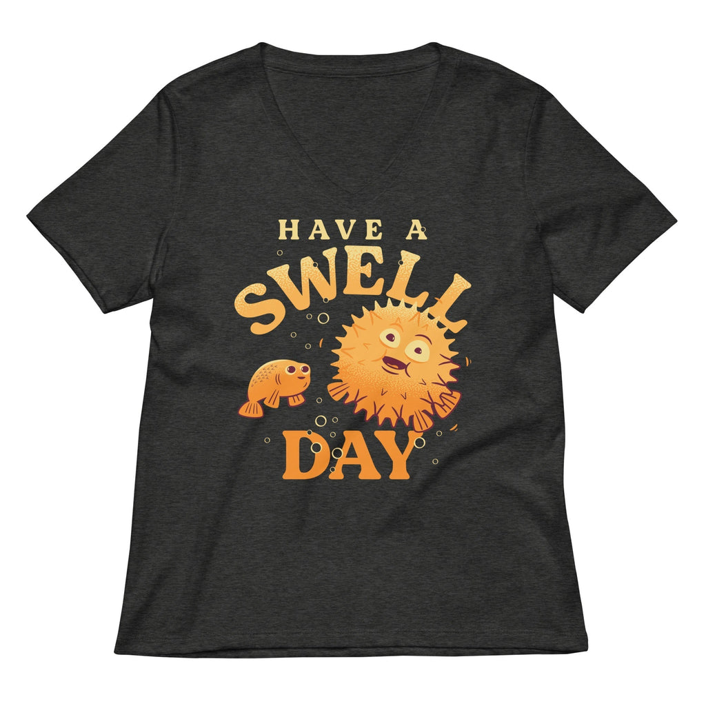 Have A Swell Day Women's V-Neck Tee Hoodie, Sweatshirt | CoreVibeTees.com (Image 3)