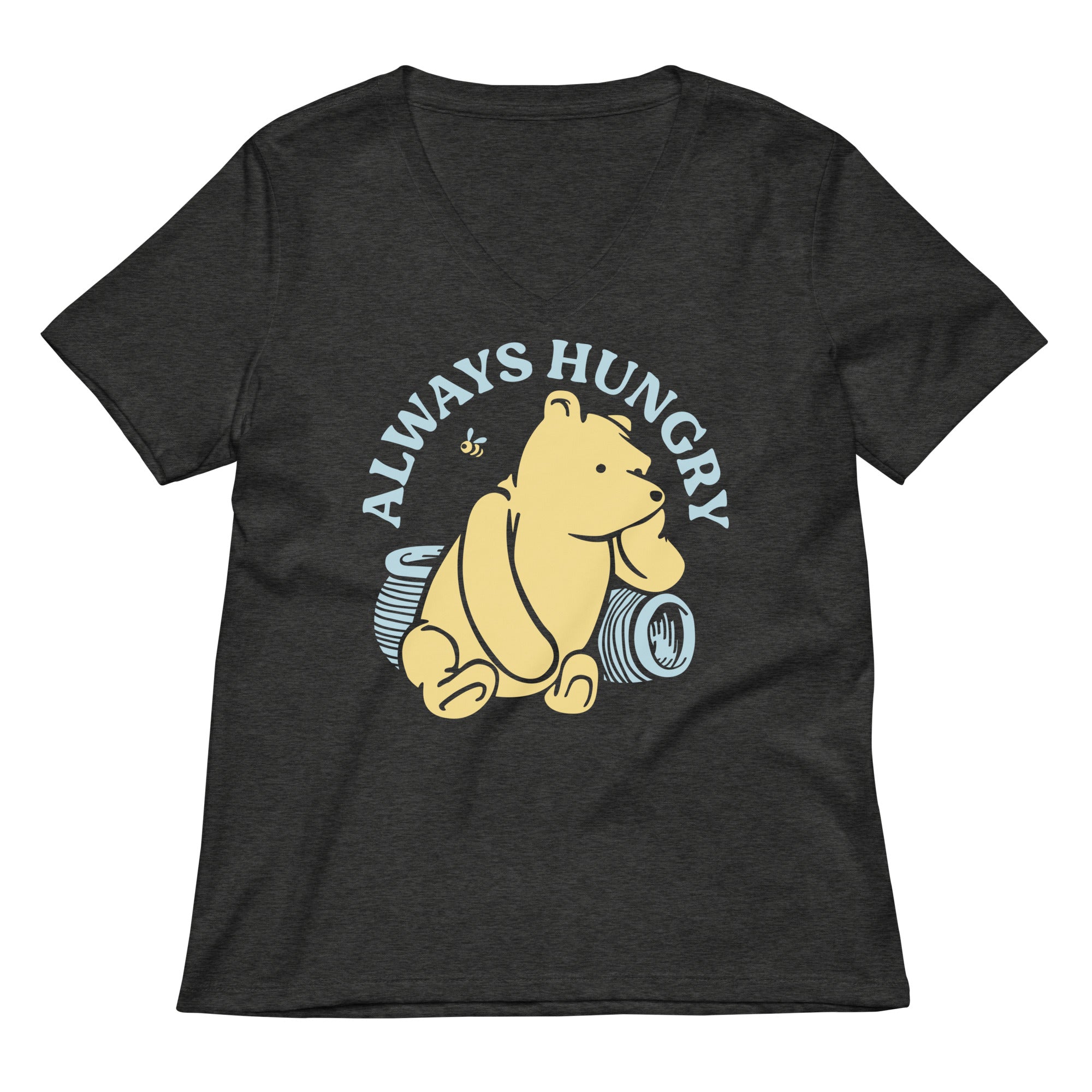 Always Hungry Women's V-Neck Tee Hoodie, Sweatshirt | CoreVibeTees.com (Image 3)