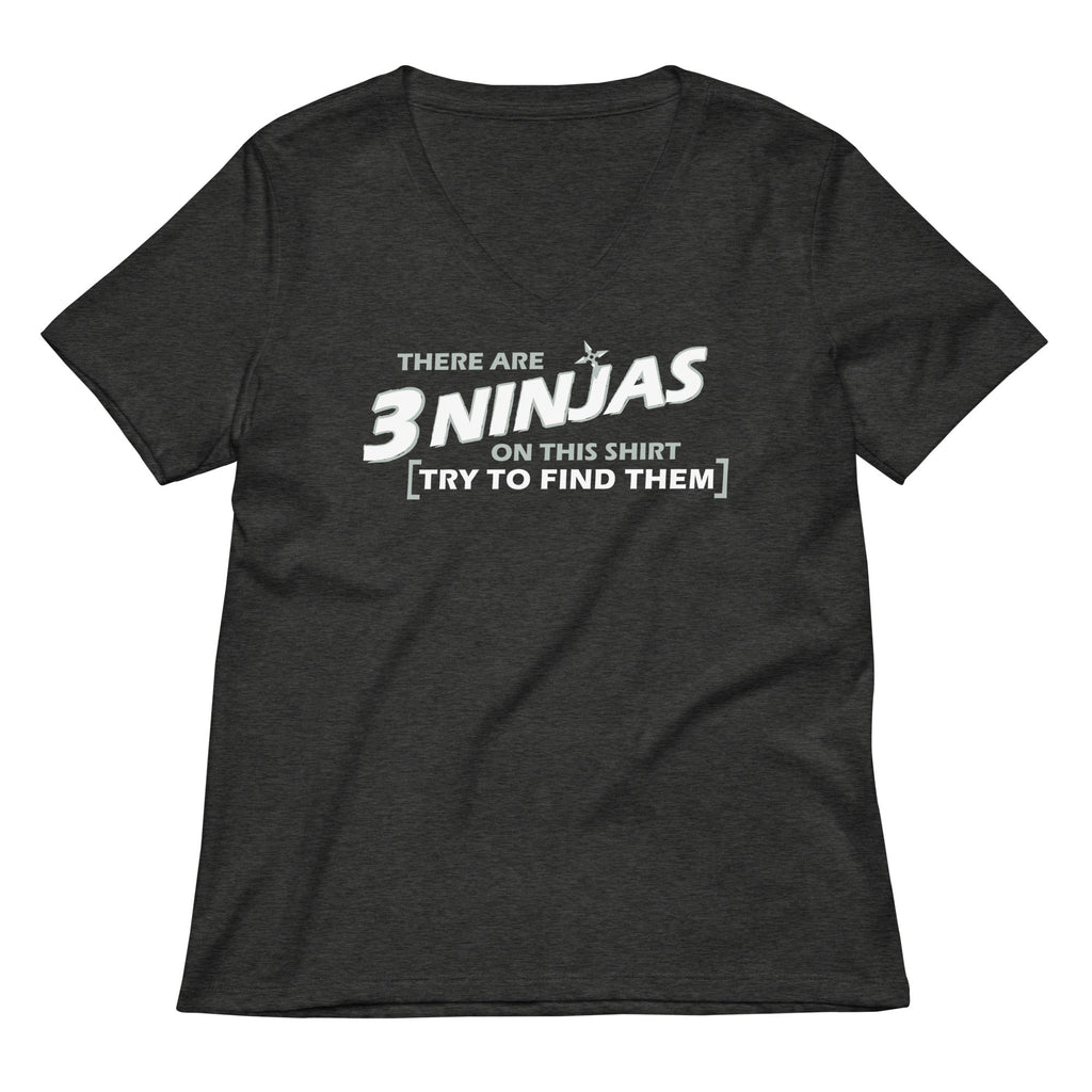 3 Ninjas Women's V-Neck Tee Hoodie, Sweatshirt | CoreVibeTees.com (Image 3)