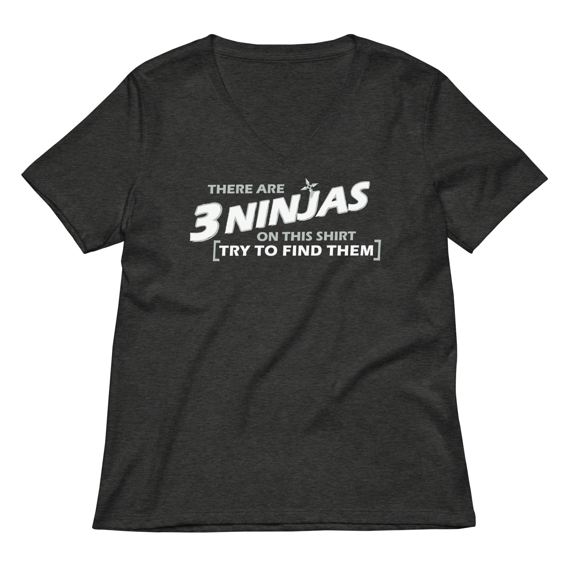 3 Ninjas Women's V-Neck Tee Hoodie, Sweatshirt | CoreVibeTees.com (Image 3)