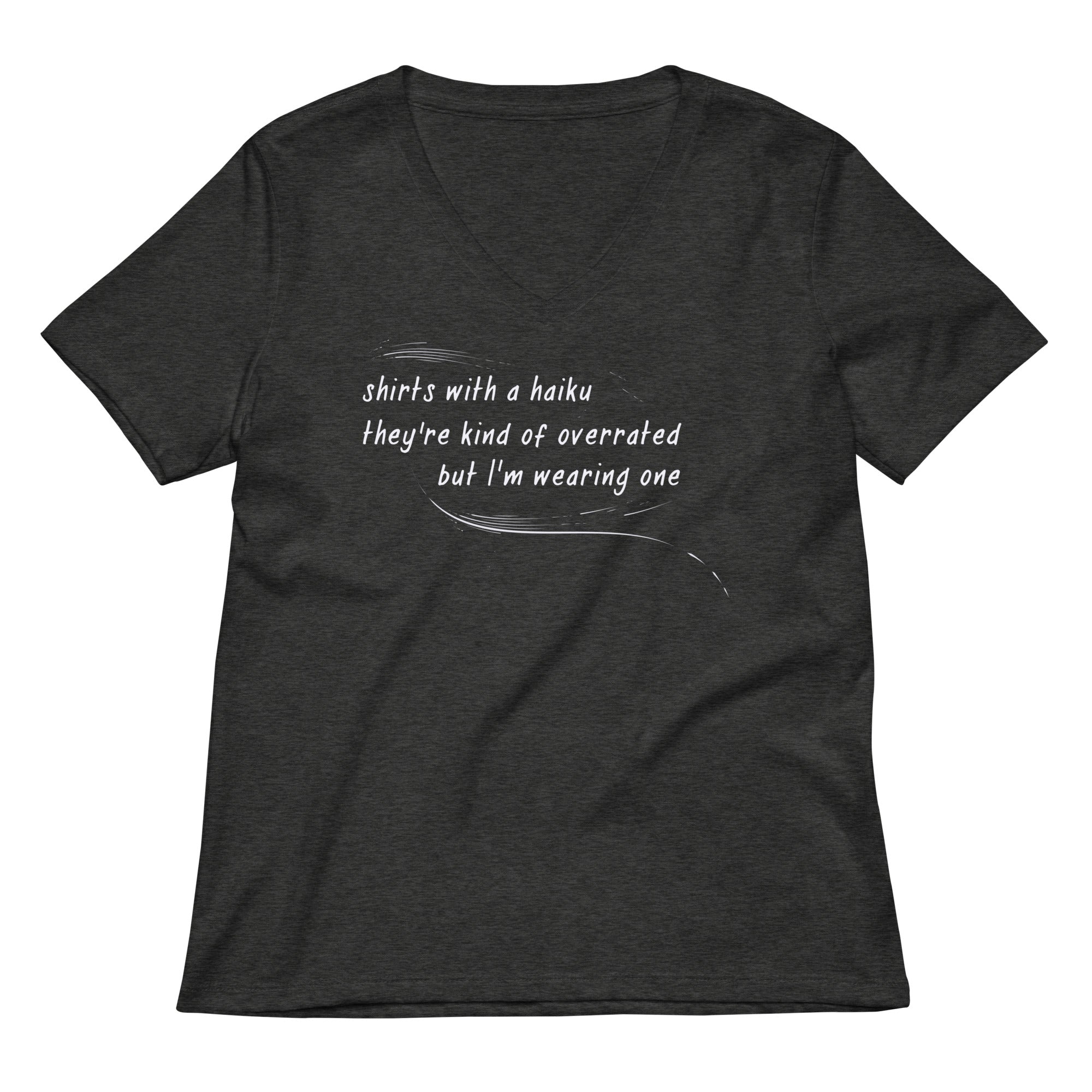 Haiku Women's V-Neck Tee Hoodie, Sweatshirt | CoreVibeTees.com (Image 3)