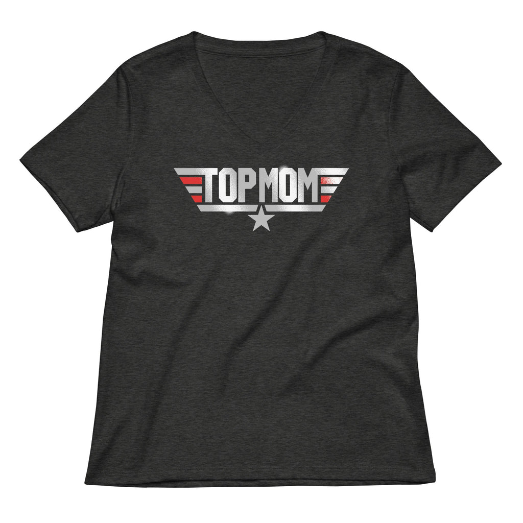 Top Mom Women's V-Neck Tee Hoodie, Sweatshirt | CoreVibeTees.com (Image 3)