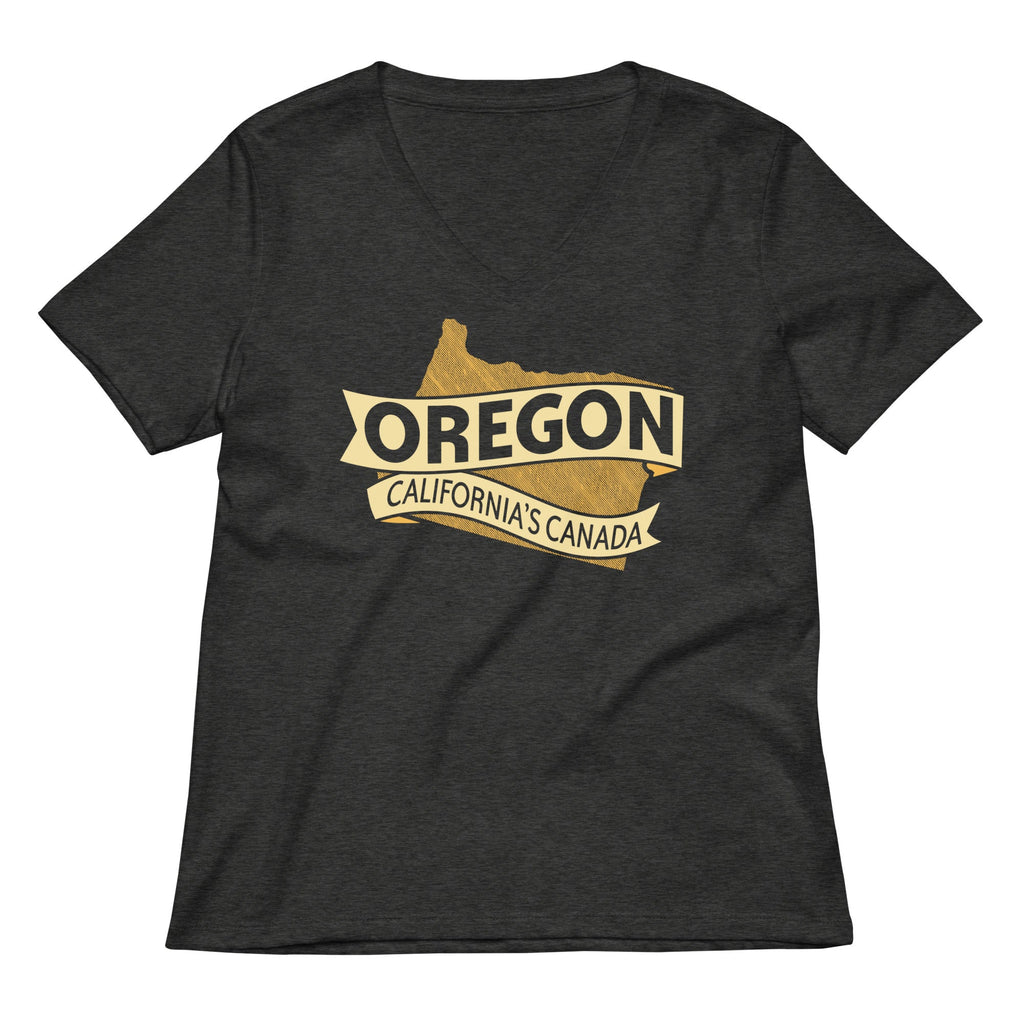 Oregon California's Canada Women's V-Neck Tee Hoodie, Sweatshirt | CoreVibeTees.com (Image 3)