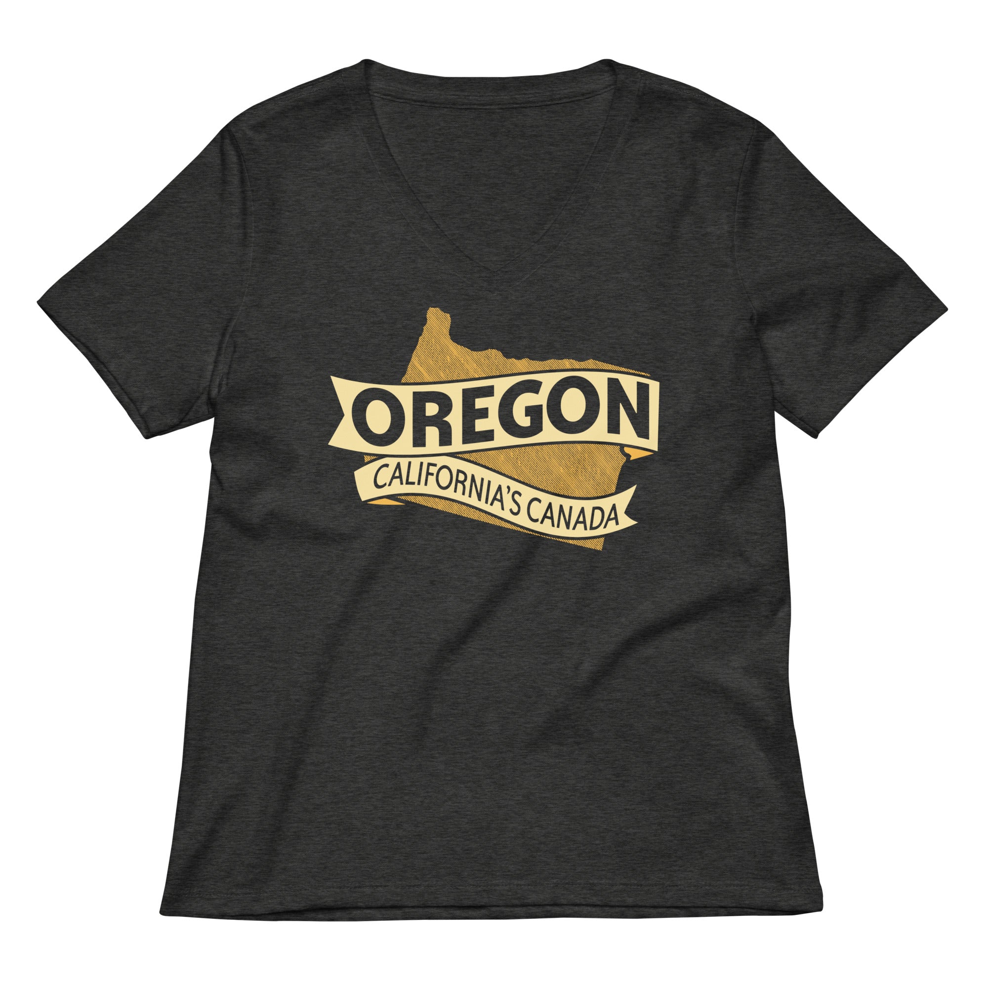 Oregon California's Canada Women's V-Neck Tee Hoodie, Sweatshirt | CoreVibeTees.com (Image 3)