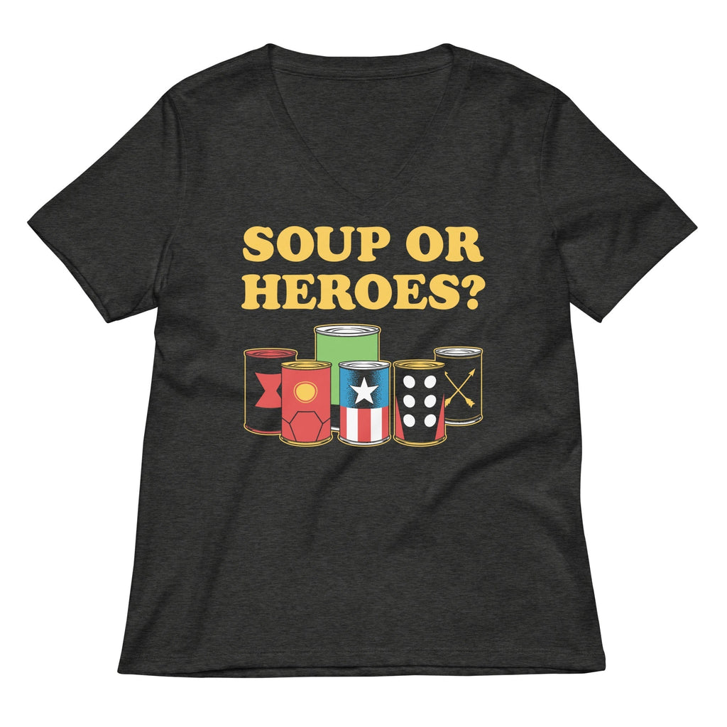 Soup Or Hero? Women's V-Neck Tee Hoodie, Sweatshirt | CoreVibeTees.com (Image 3)