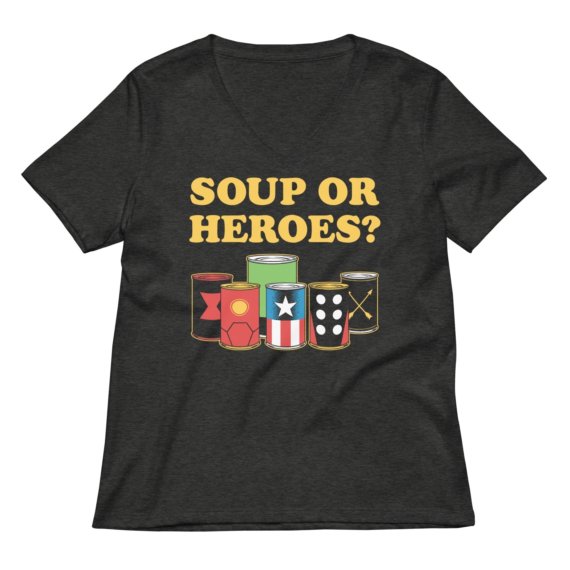 Soup Or Hero? Women's V-Neck Tee Hoodie, Sweatshirt | CoreVibeTees.com (Image 3)