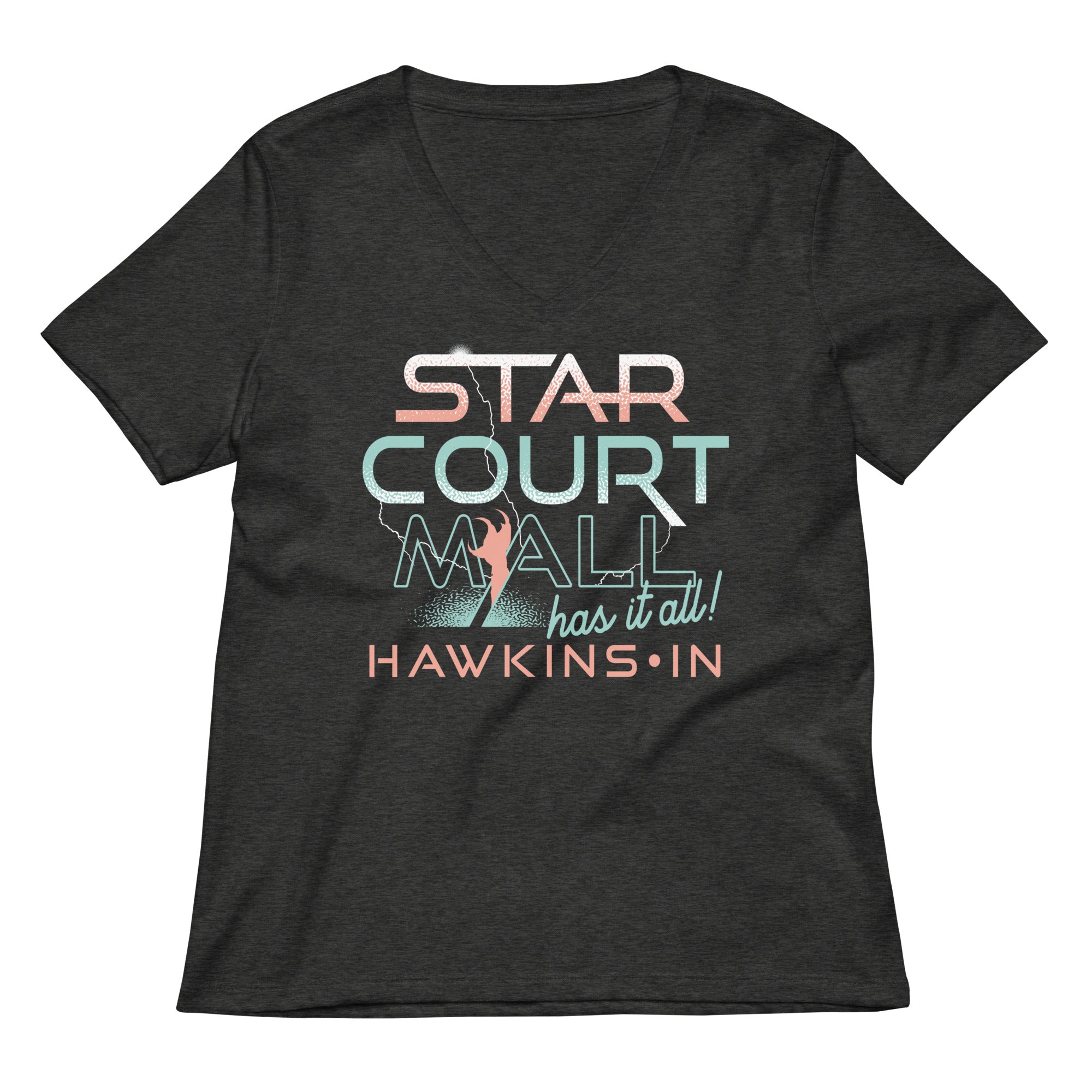 Starcourt Mall Women's V-Neck Tee Hoodie, Sweatshirt | CoreVibeTees.com (Image 3)