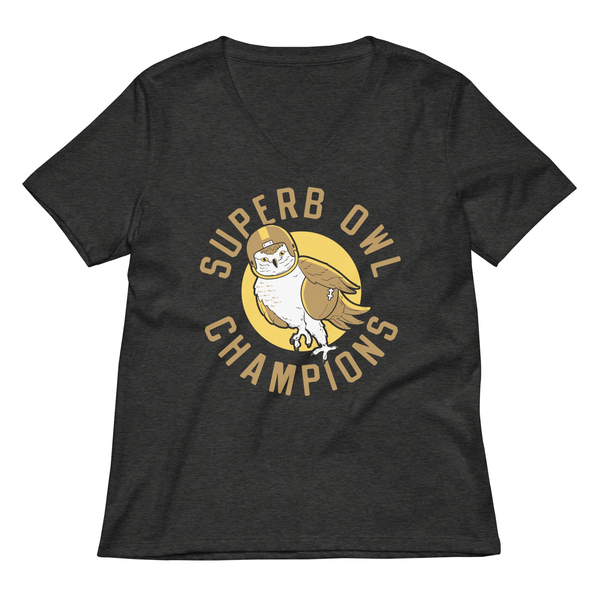 Superb Owl Women's V-Neck Tee Hoodie, Sweatshirt | CoreVibeTees.com (Image 3)