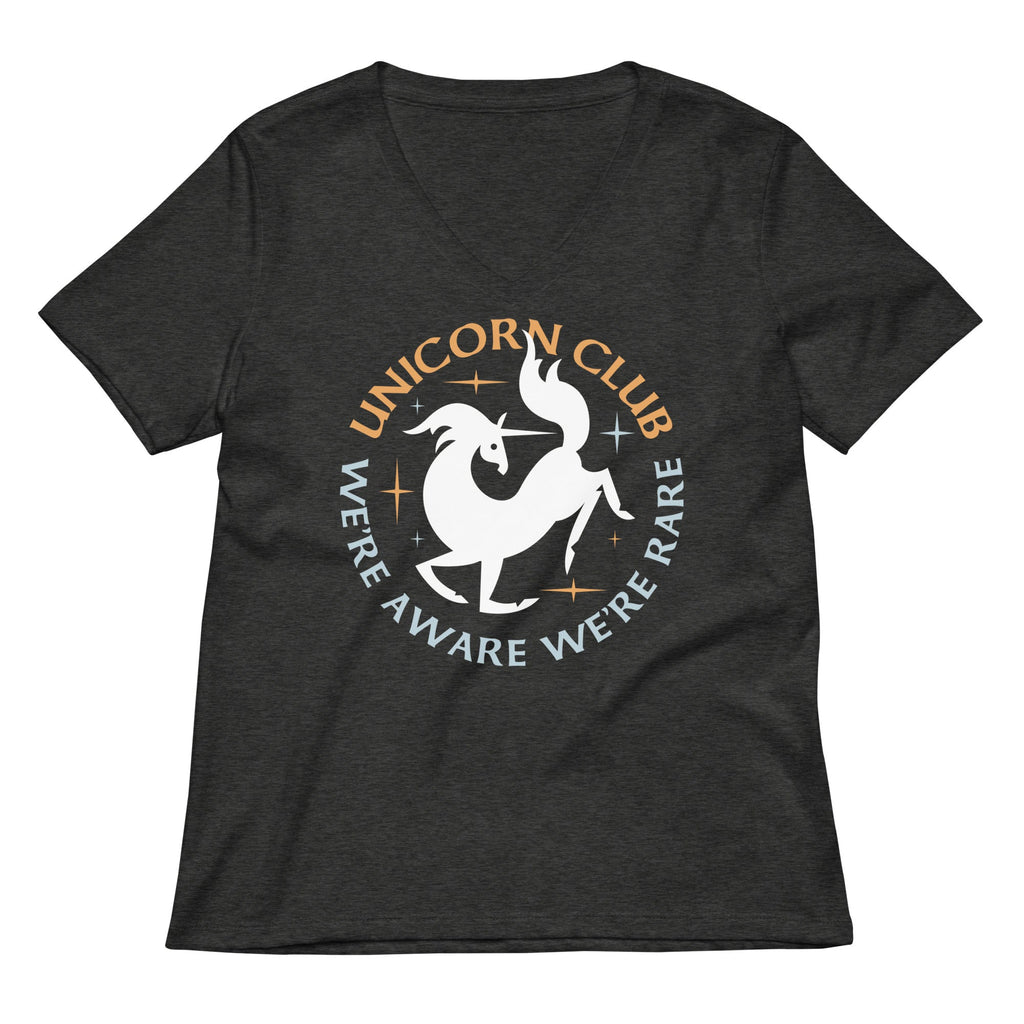 Unicorn Club Women's V-Neck Tee Hoodie, Sweatshirt | CoreVibeTees.com (Image 3)