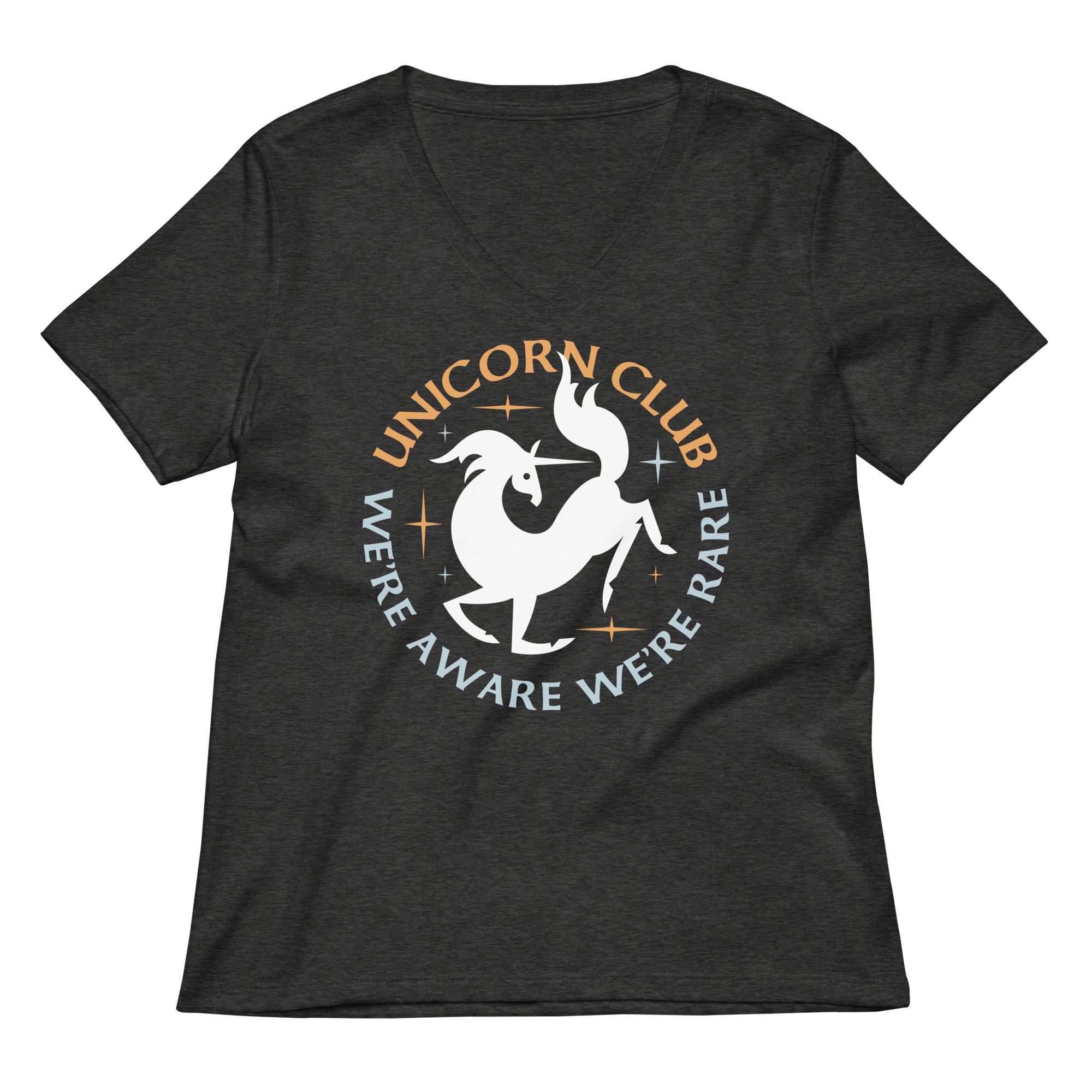 Unicorn Club Women's V-Neck Tee Hoodie, Sweatshirt | CoreVibeTees.com (Image 3)