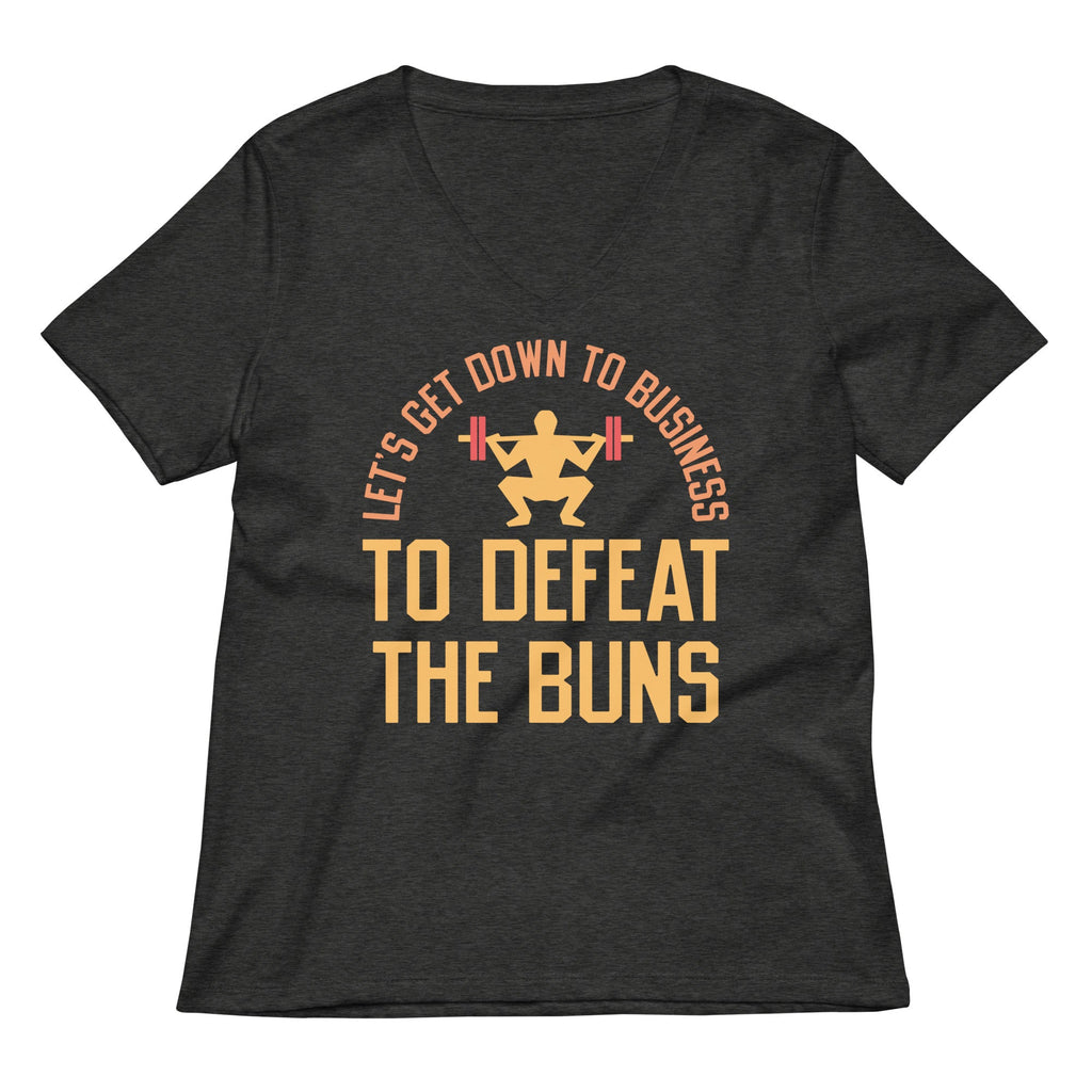 Let's Get Down To Business To Defeat The Buns Women's V-Neck Tee Hoodie, Sweatshirt | CoreVibeTees.com (Image 1)