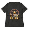 Let's Get Down To Business To Defeat The Buns Women's V-Neck Tee Hoodie, Sweatshirt | CoreVibeTees.com (Image 1)