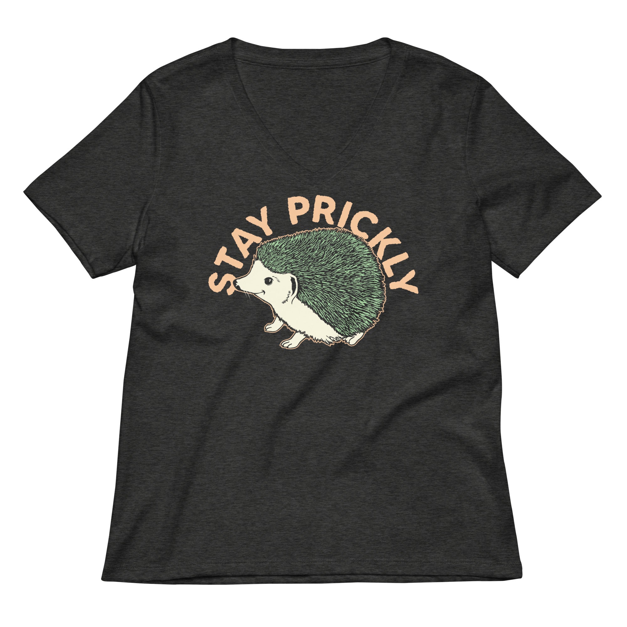 Stay Prickly Women's V-Neck Tee Hoodie, Sweatshirt | CoreVibeTees.com (Image 3)