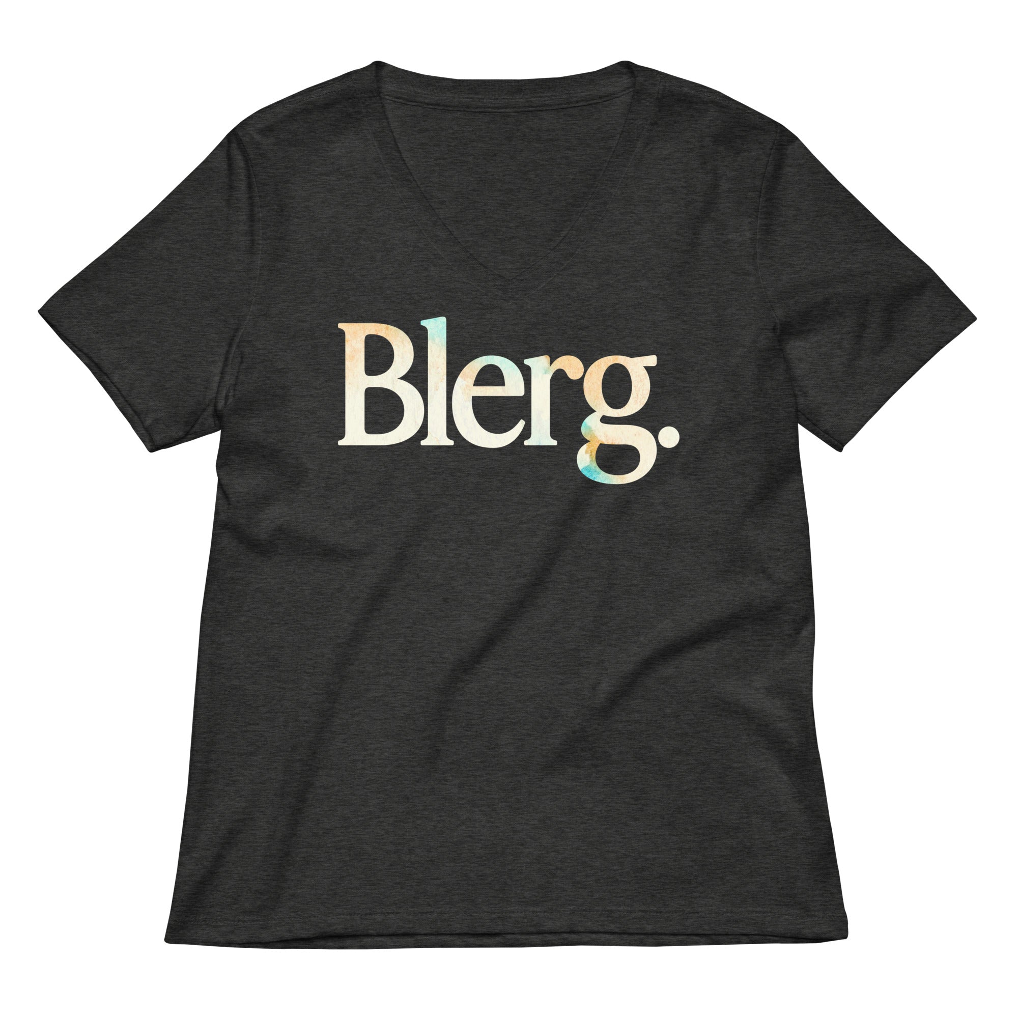 Blerg Women's V-Neck Tee Hoodie, Sweatshirt | CoreVibeTees.com (Image 3)