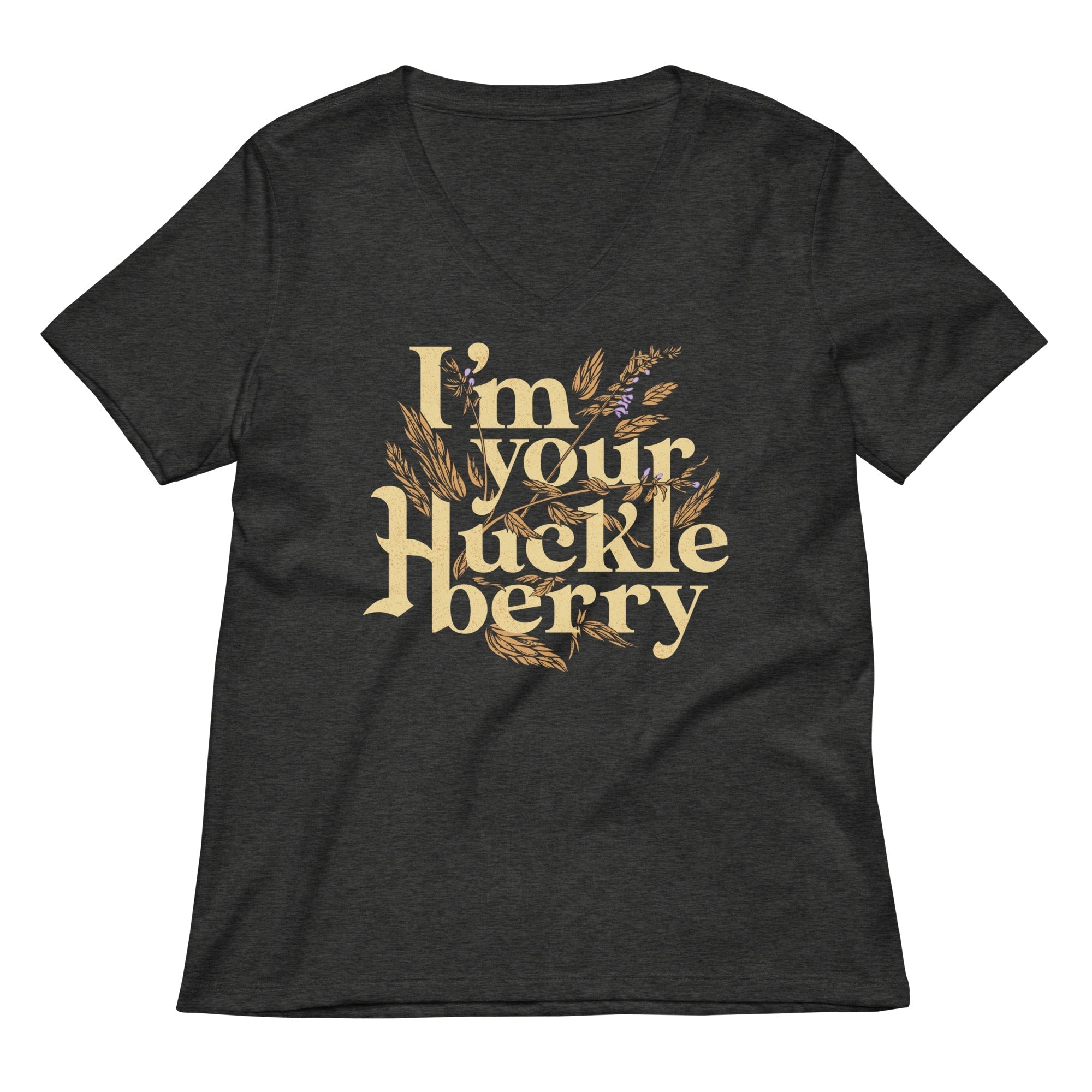 I'm Your Huckleberry Women's V-Neck Tee Hoodie, Sweatshirt | CoreVibeTees.com (Image 3)