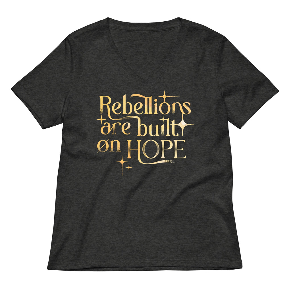 Rebellions Are Built On Hope Women's V-Neck Tee Hoodie, Sweatshirt | CoreVibeTees.com (Image 3)