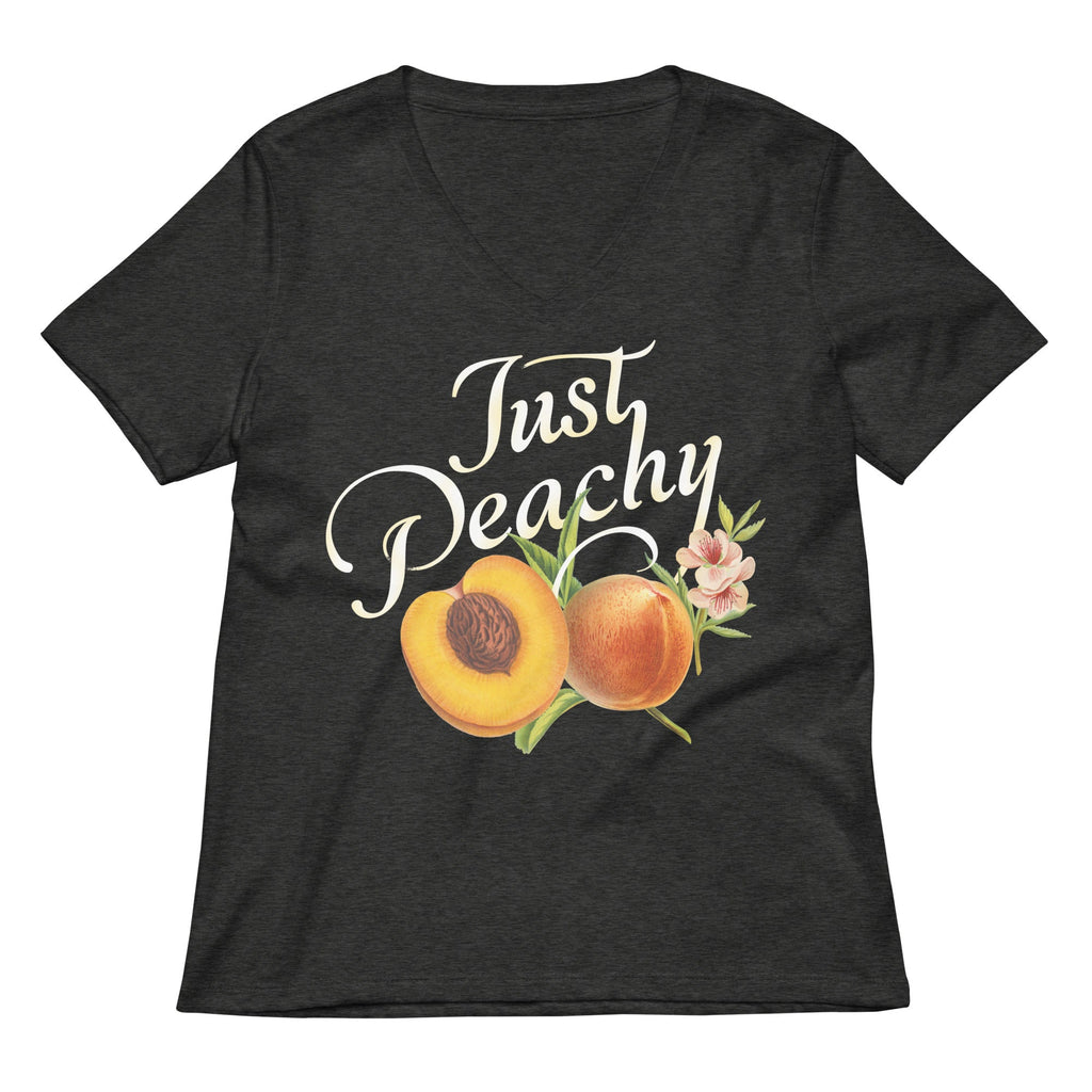 Just Peachy Women's V-Neck Tee