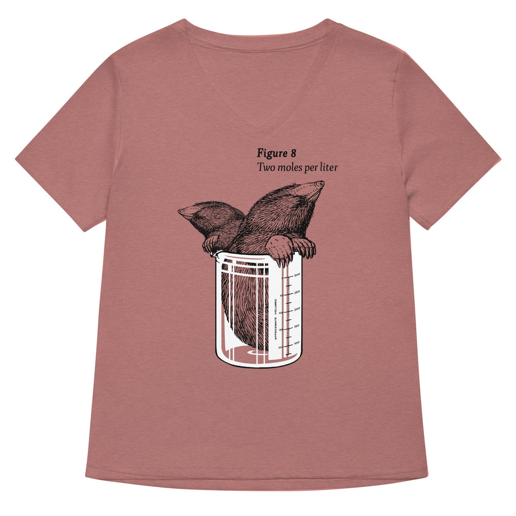 Two Moles Per Liter Women's V-Neck Tee Hoodie, Sweatshirt | CoreVibeTees.com (Image 2)