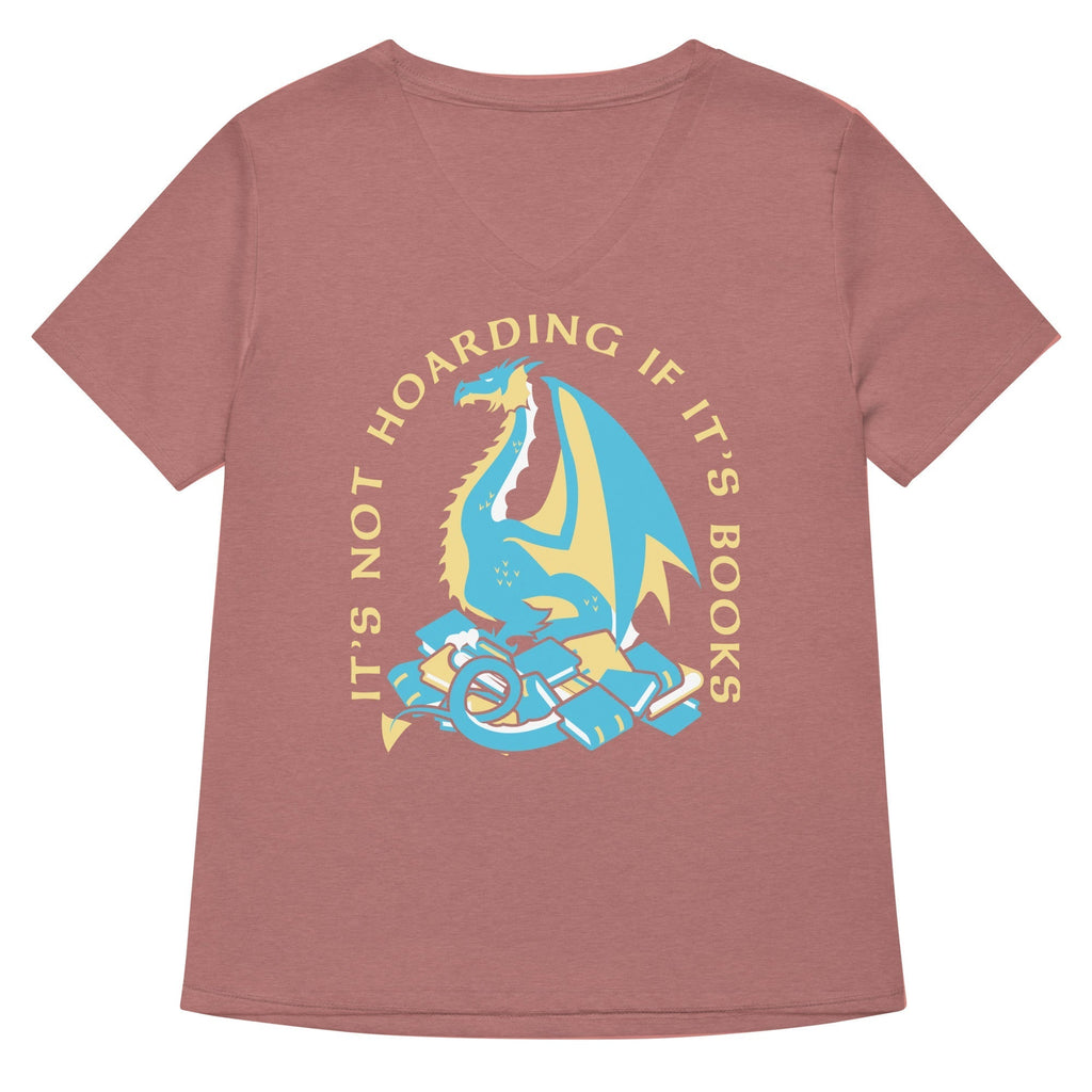 It's Not Hoarding If It's Books Women's V-Neck Tee Hoodie, Sweatshirt | CoreVibeTees.com (Image 5)
