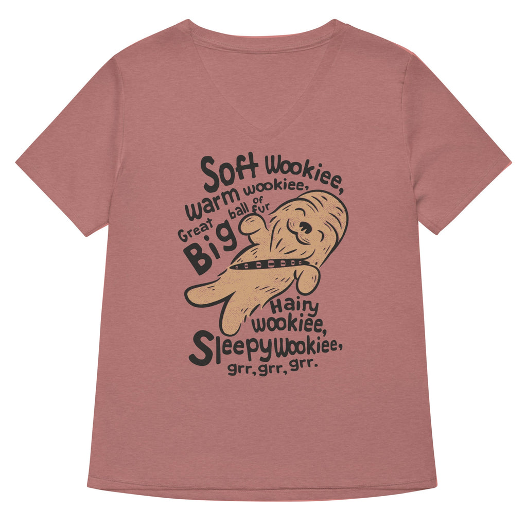 Soft Wookiee, Warm Wookiee Women's V-Neck Tee Hoodie, Sweatshirt | CoreVibeTees.com (Image 3)