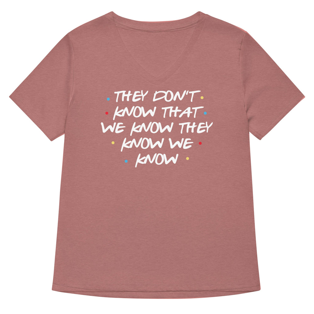 They Don't Know That We Know Women's V-Neck Tee Hoodie, Sweatshirt | CoreVibeTees.com (Image 5)