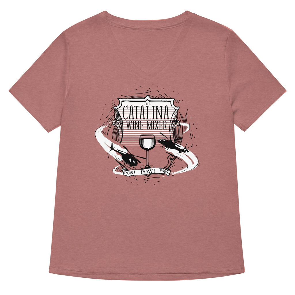 The Catalina Wine Mixer Women's V-Neck Tee Hoodie, Sweatshirt | CoreVibeTees.com (Image 2)