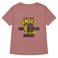 Sweet On The Inside Women's V-Neck Tee Hoodie, Sweatshirt | CoreVibeTees.com (Image 1)