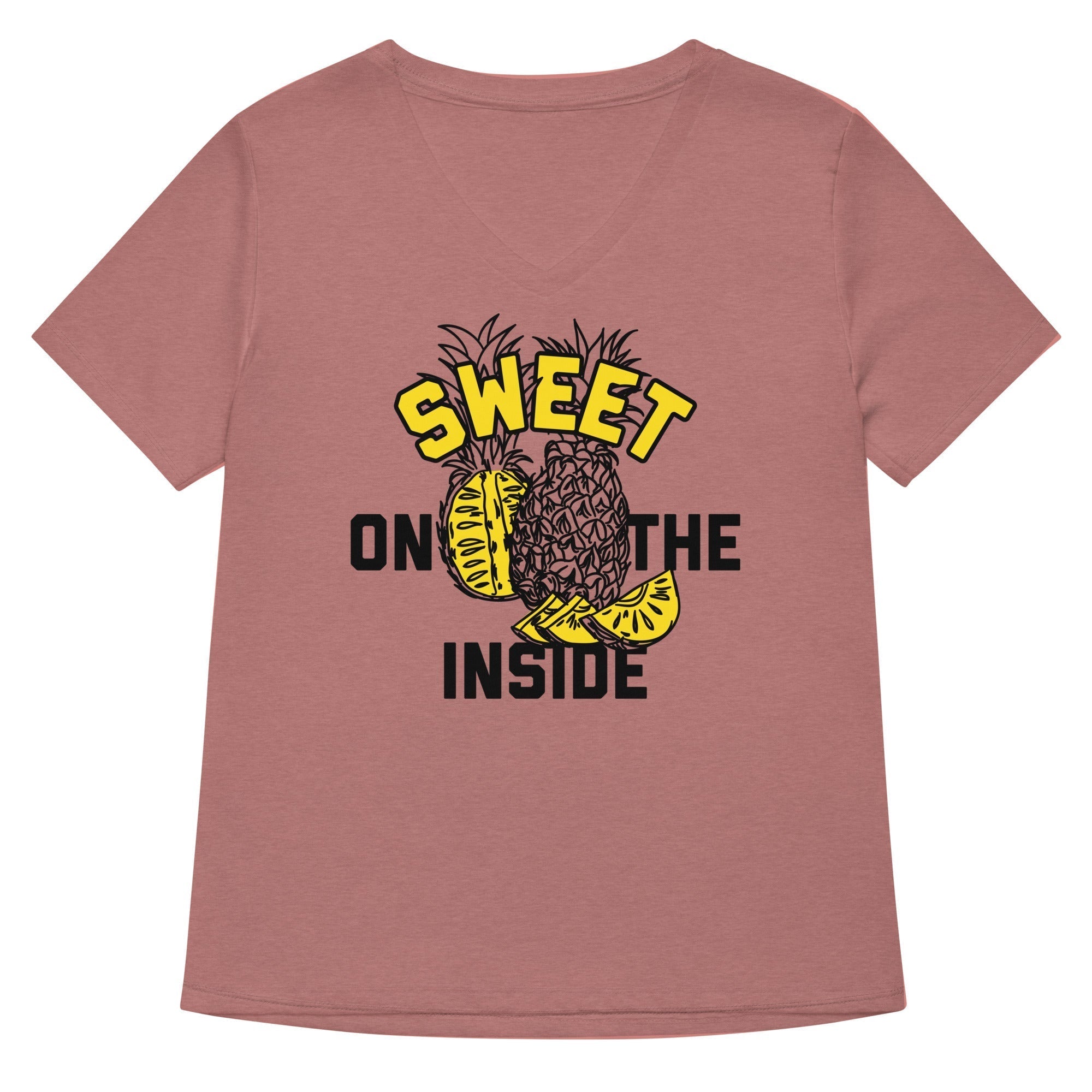 Sweet On The Inside Women's V-Neck Tee Hoodie, Sweatshirt | CoreVibeTees.com (Image 1)