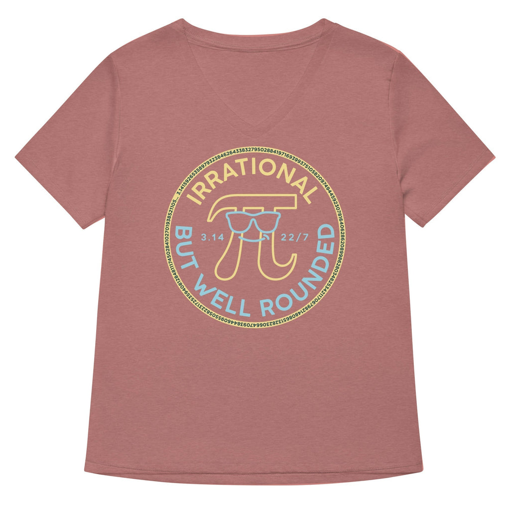 Irrational But Well Rounded Women's V-Neck Tee Hoodie, Sweatshirt | CoreVibeTees.com (Image 5)