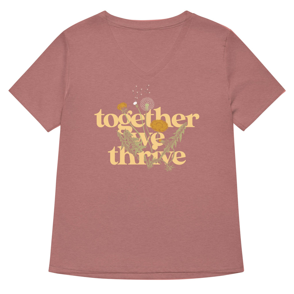 Together We Thrive Women's V-Neck Tee Hoodie, Sweatshirt | CoreVibeTees.com (Image 5)