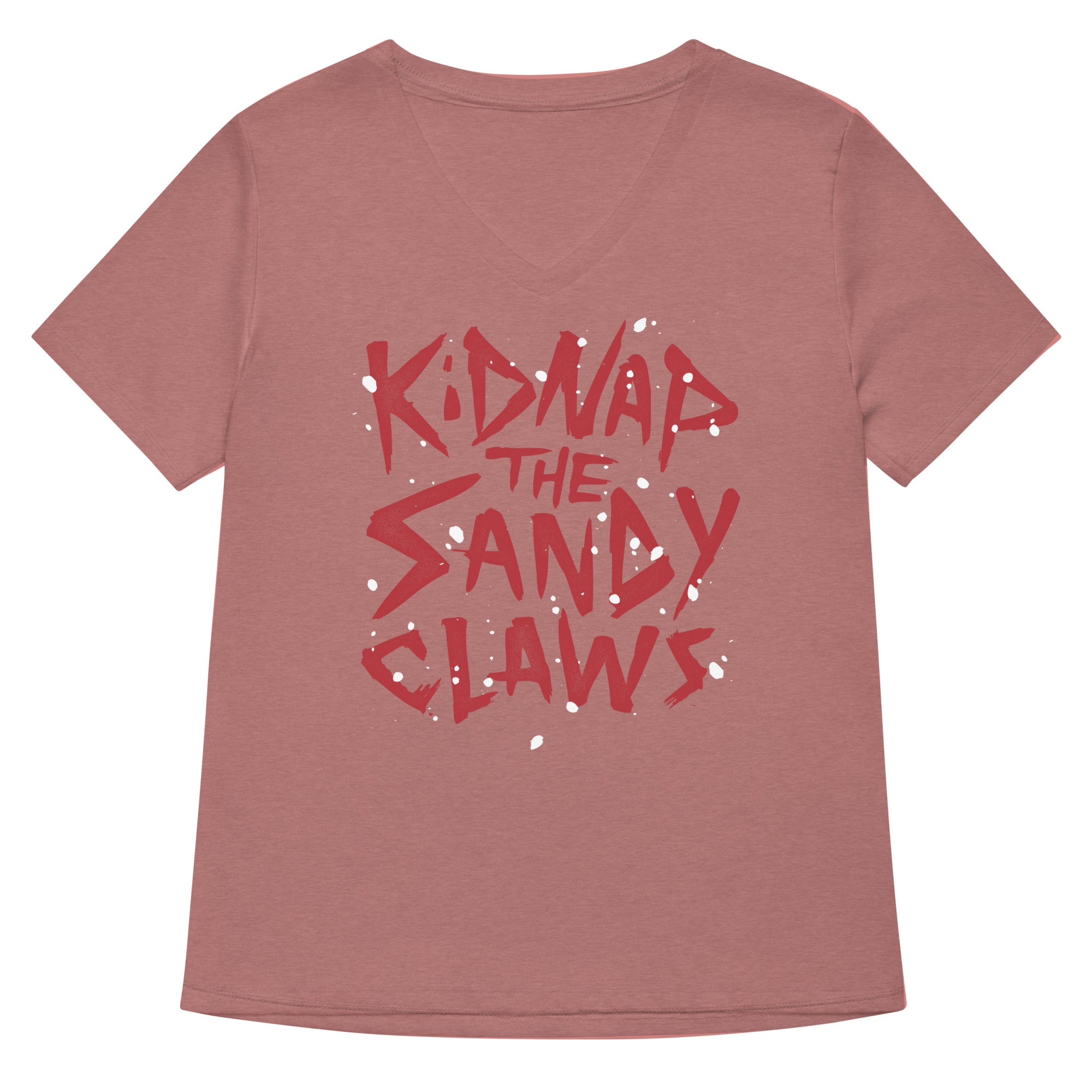 Kidnap The Sandy Claws Women's V-Neck Tee Hoodie, Sweatshirt | CoreVibeTees.com (Image 4)