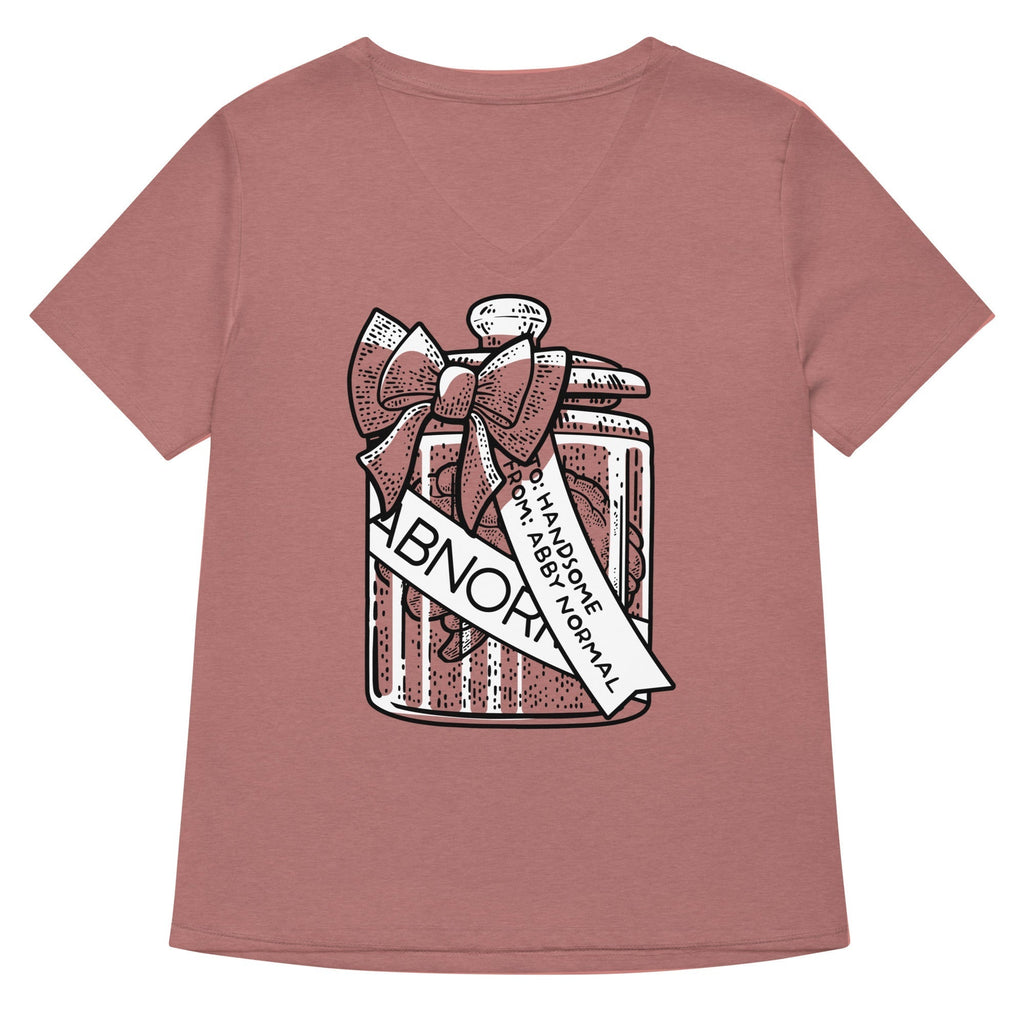 From Abby Normal Women's V-Neck Tee Hoodie, Sweatshirt | CoreVibeTees.com (Image 1)