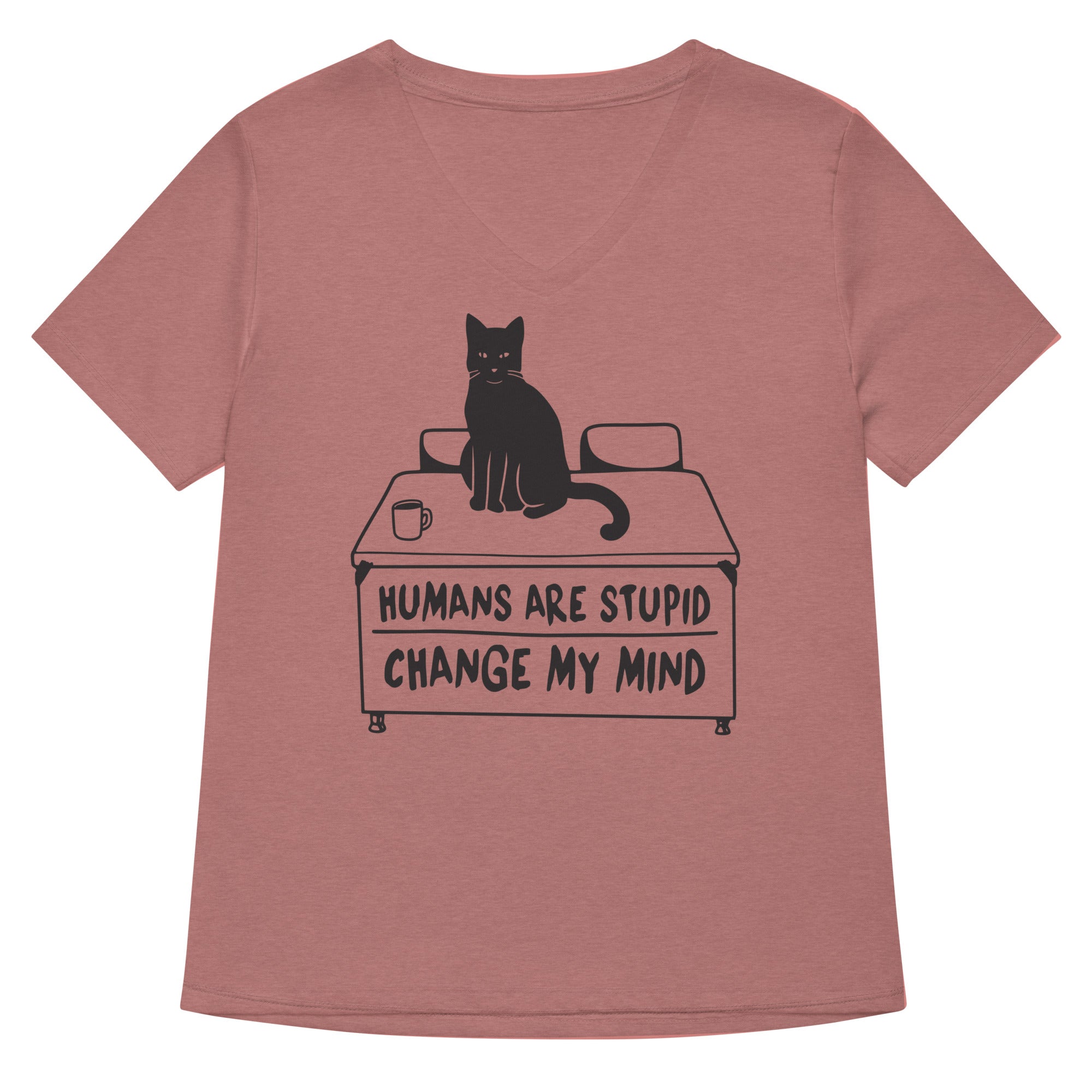 Humans Are Stupid Women's V-Neck Tee Hoodie, Sweatshirt | CoreVibeTees.com (Image 1)