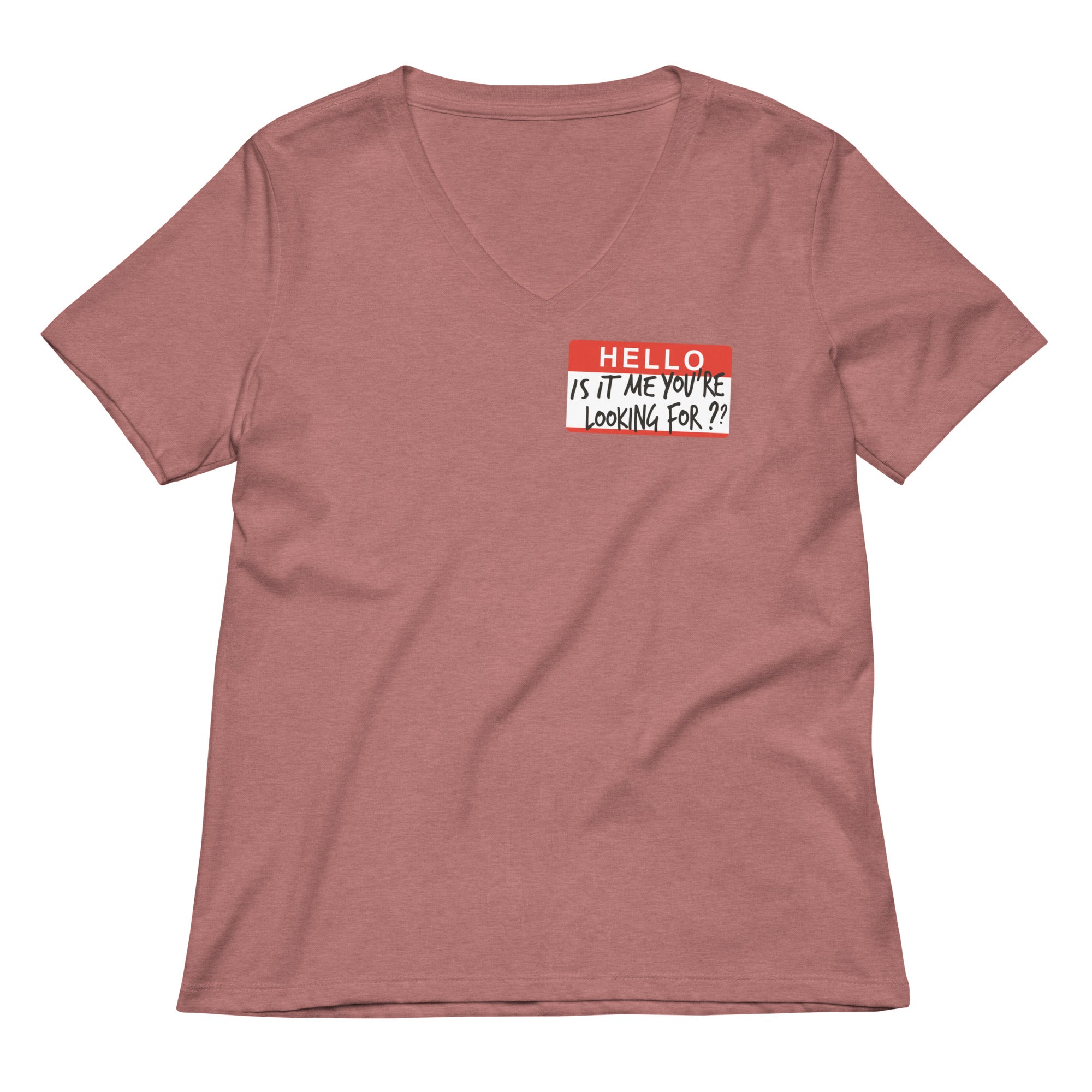 Hello, Is It Me You're Looking For? Women's V-Neck Tee Hoodie, Sweatshirt | CoreVibeTees.com (Image 5)