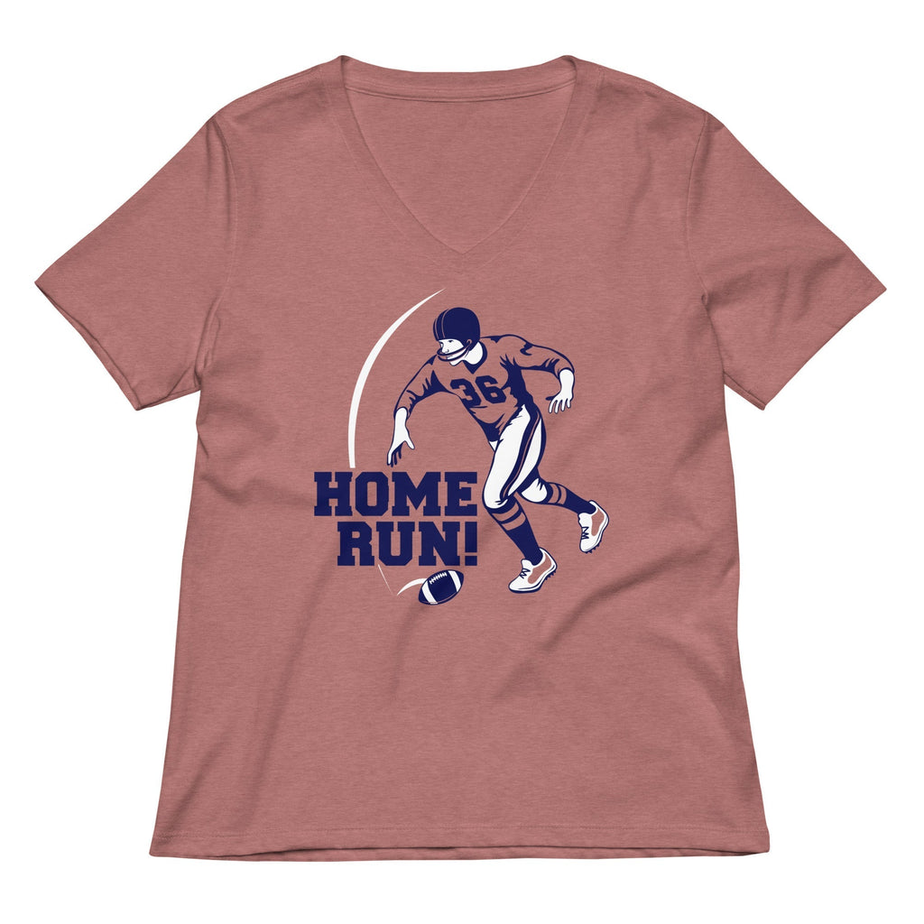 Home Run! Women's V-Neck Tee Hoodie, Sweatshirt | CoreVibeTees.com (Image 2)