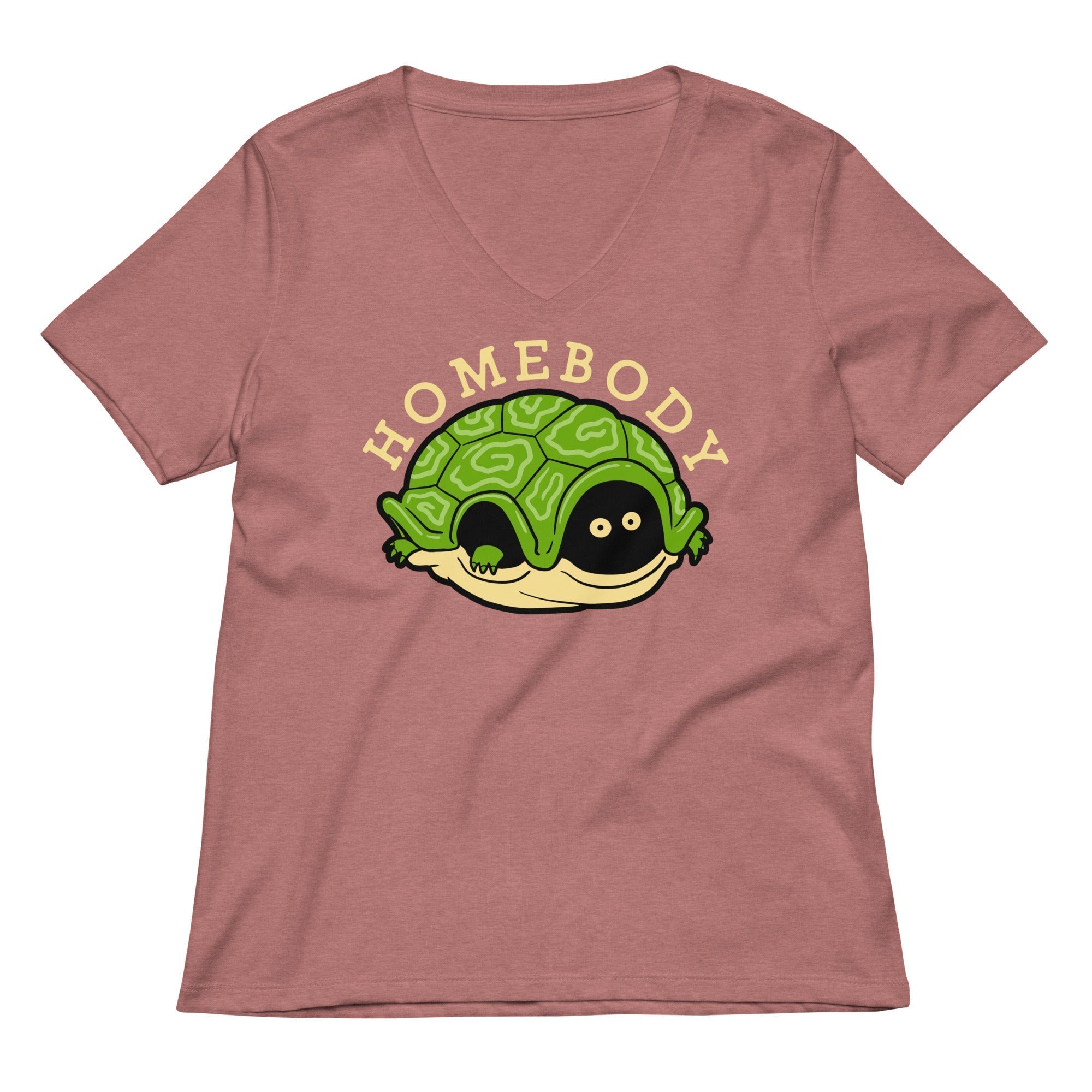Homebody Women's V-Neck Tee Hoodie, Sweatshirt | CoreVibeTees.com (Image 2)