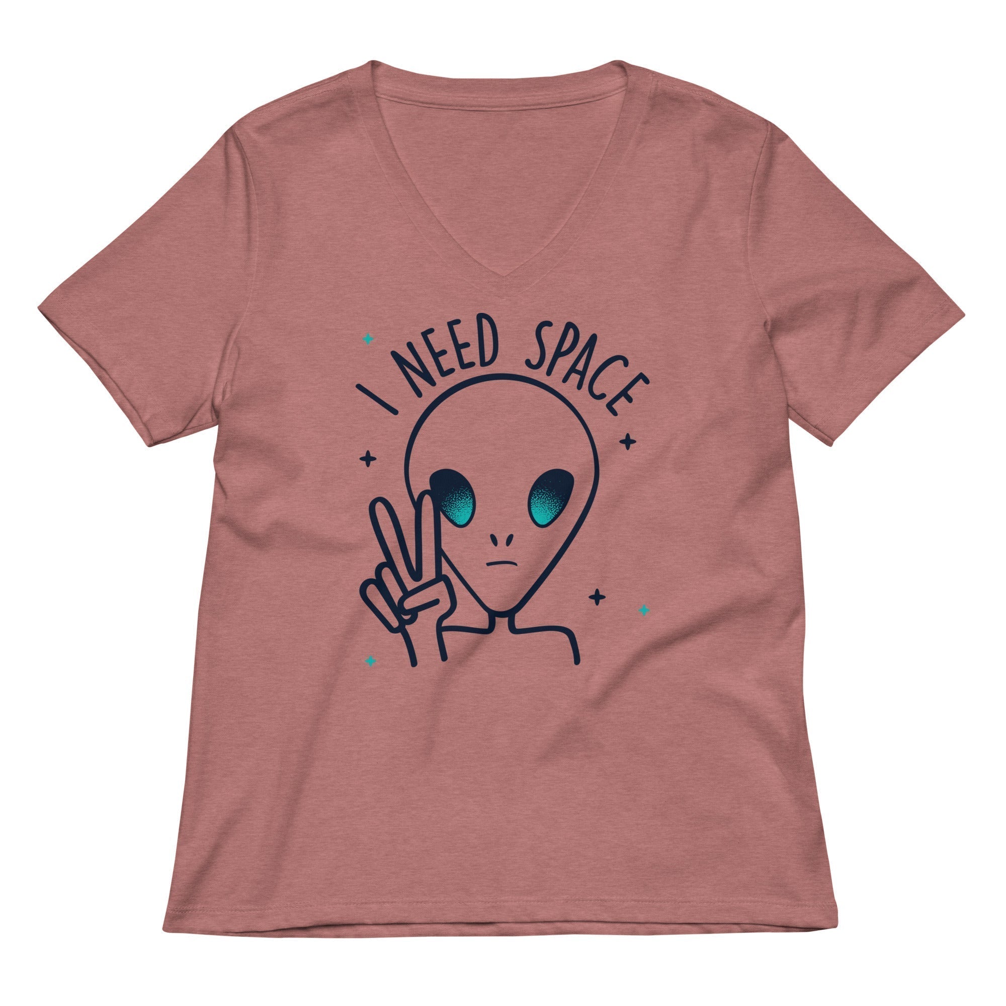 I Need Space Women's V-Neck Tee Hoodie, Sweatshirt | CoreVibeTees.com (Image 2)