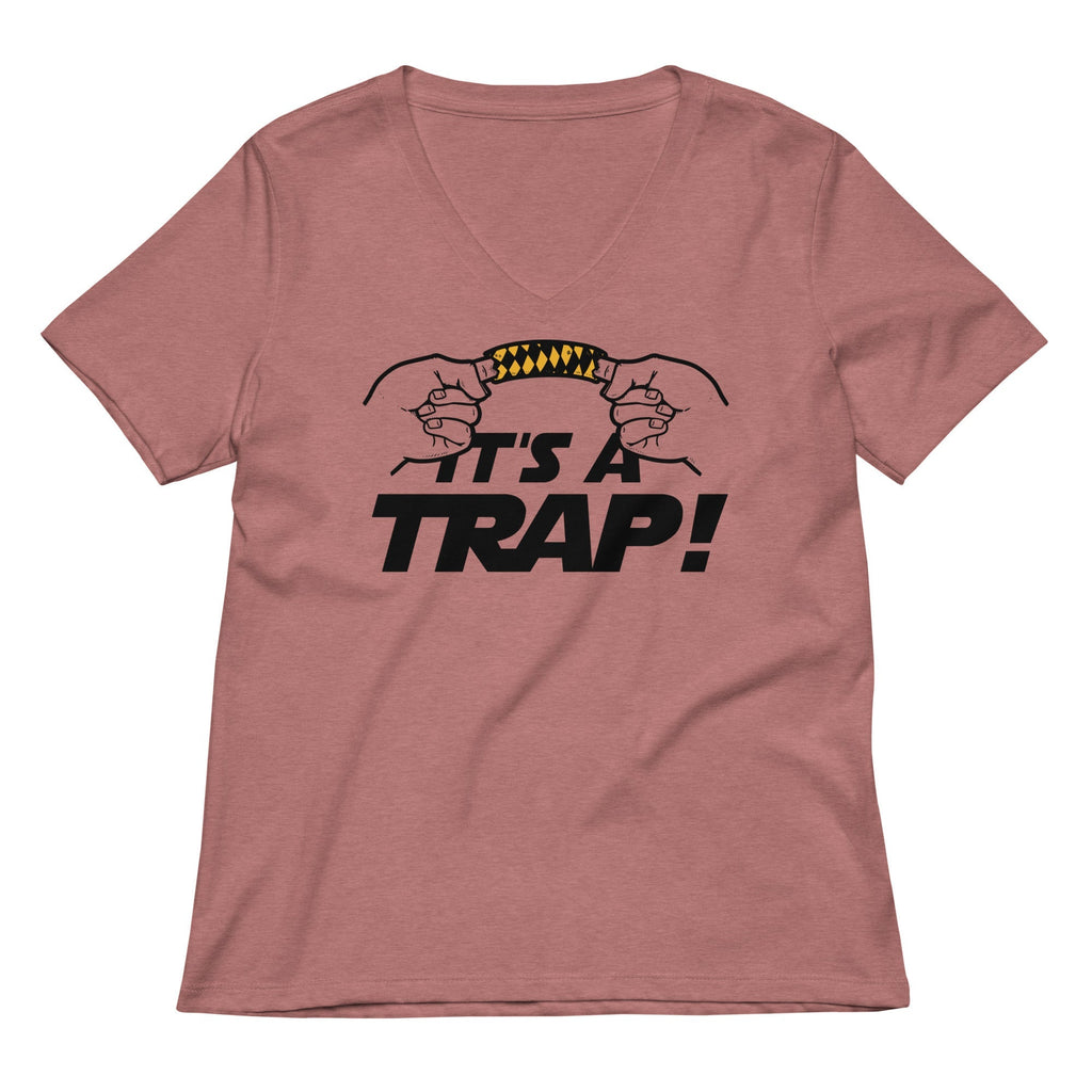 It's A Trap! Women's V-Neck Tee Hoodie, Sweatshirt | CoreVibeTees.com (Image 3)