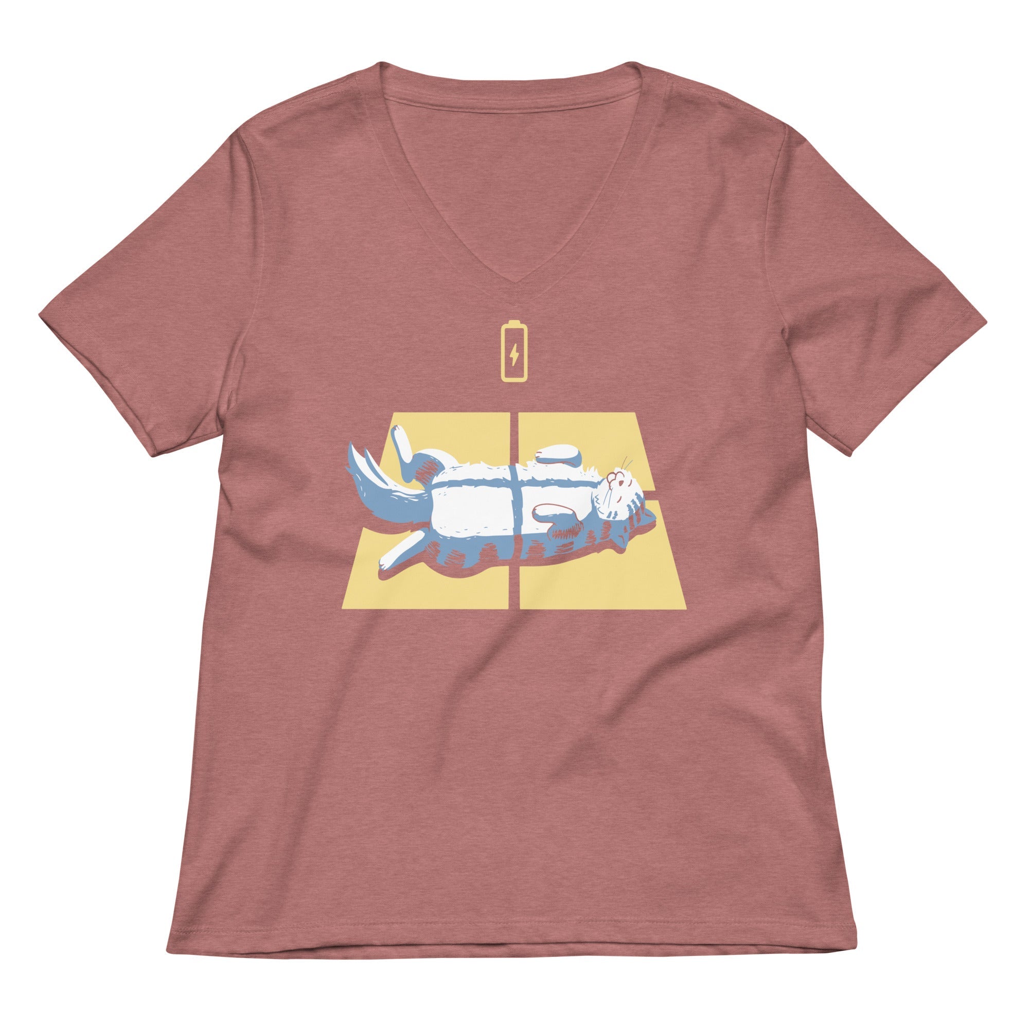 Solar Charging Women's V-Neck Tee Hoodie, Sweatshirt | CoreVibeTees.com (Image 5)