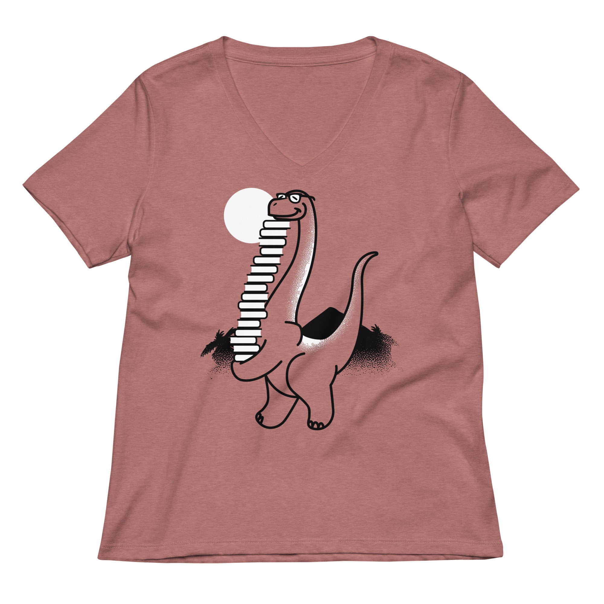 Bookosaurus Women's V-Neck Tee Hoodie, Sweatshirt | CoreVibeTees.com (Image 2)