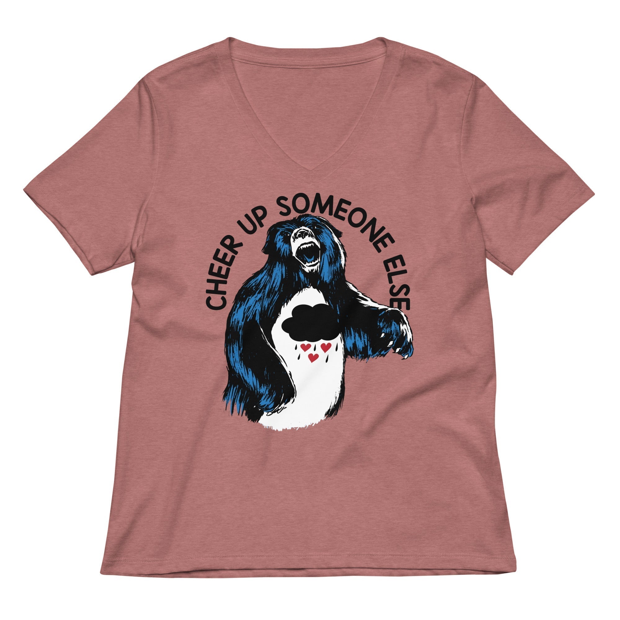 Cheer Up Someone Else Women's V-Neck Tee Hoodie, Sweatshirt | CoreVibeTees.com (Image 2)