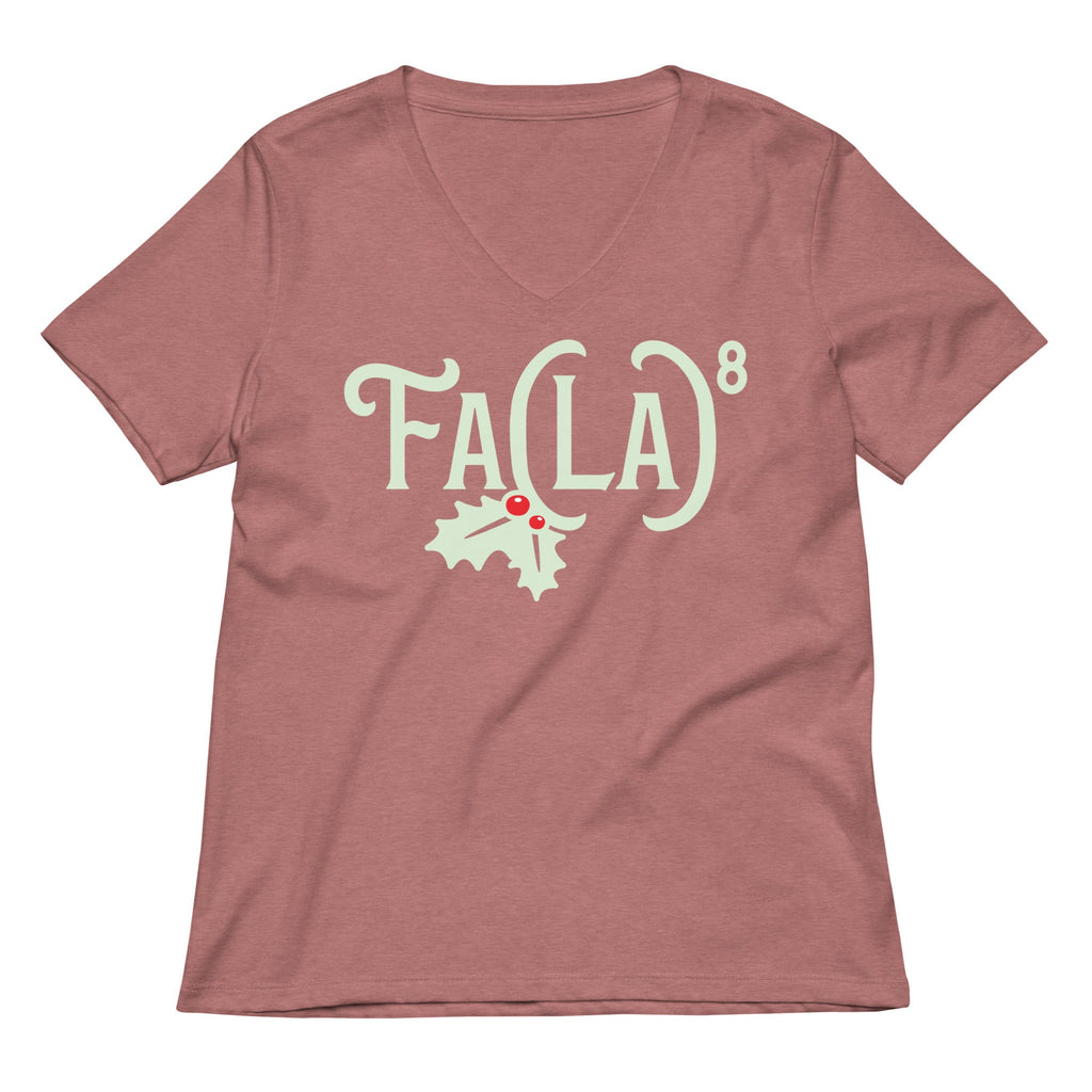 Fa LaLaLaLaLaLaLaLa Women's V-Neck Tee Hoodie, Sweatshirt | CoreVibeTees.com (Image 1)