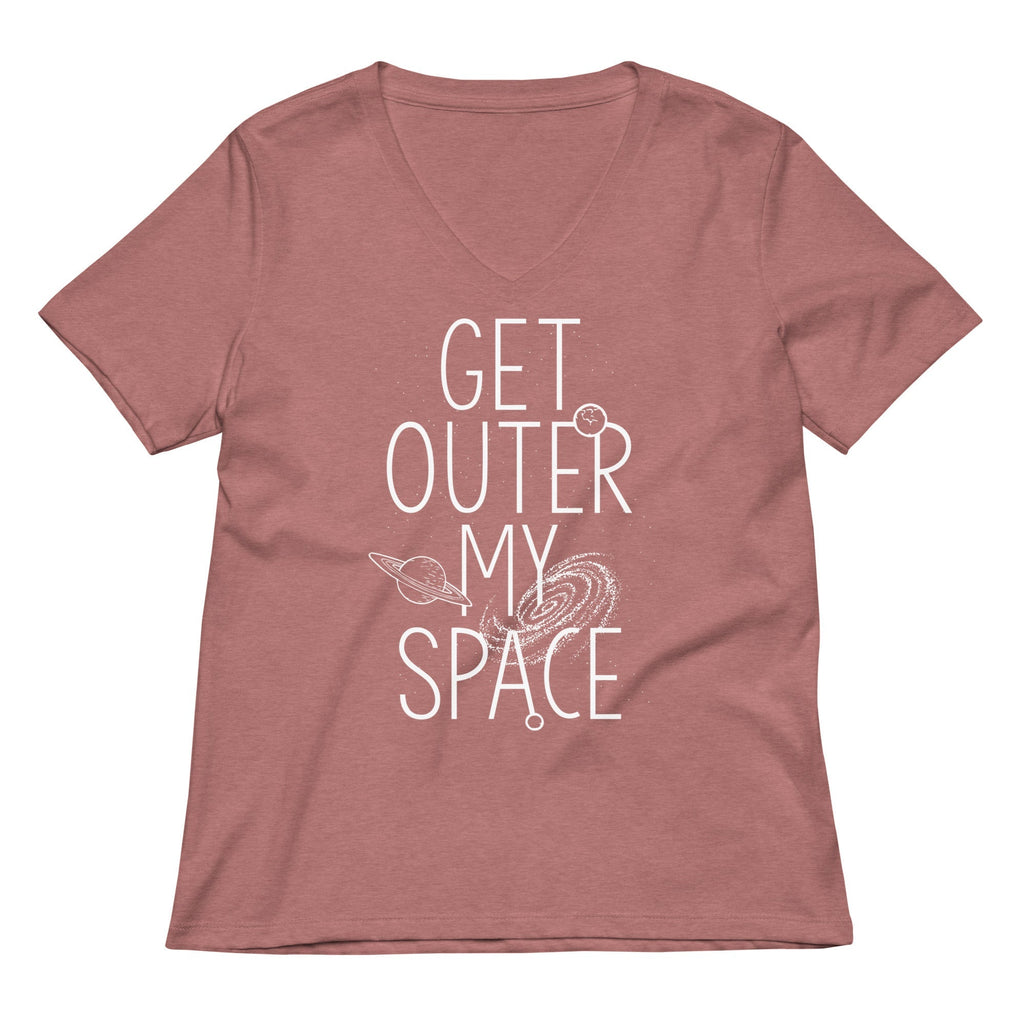 Get Outer My Space Women's V-Neck Tee Hoodie, Sweatshirt | CoreVibeTees.com (Image 5)