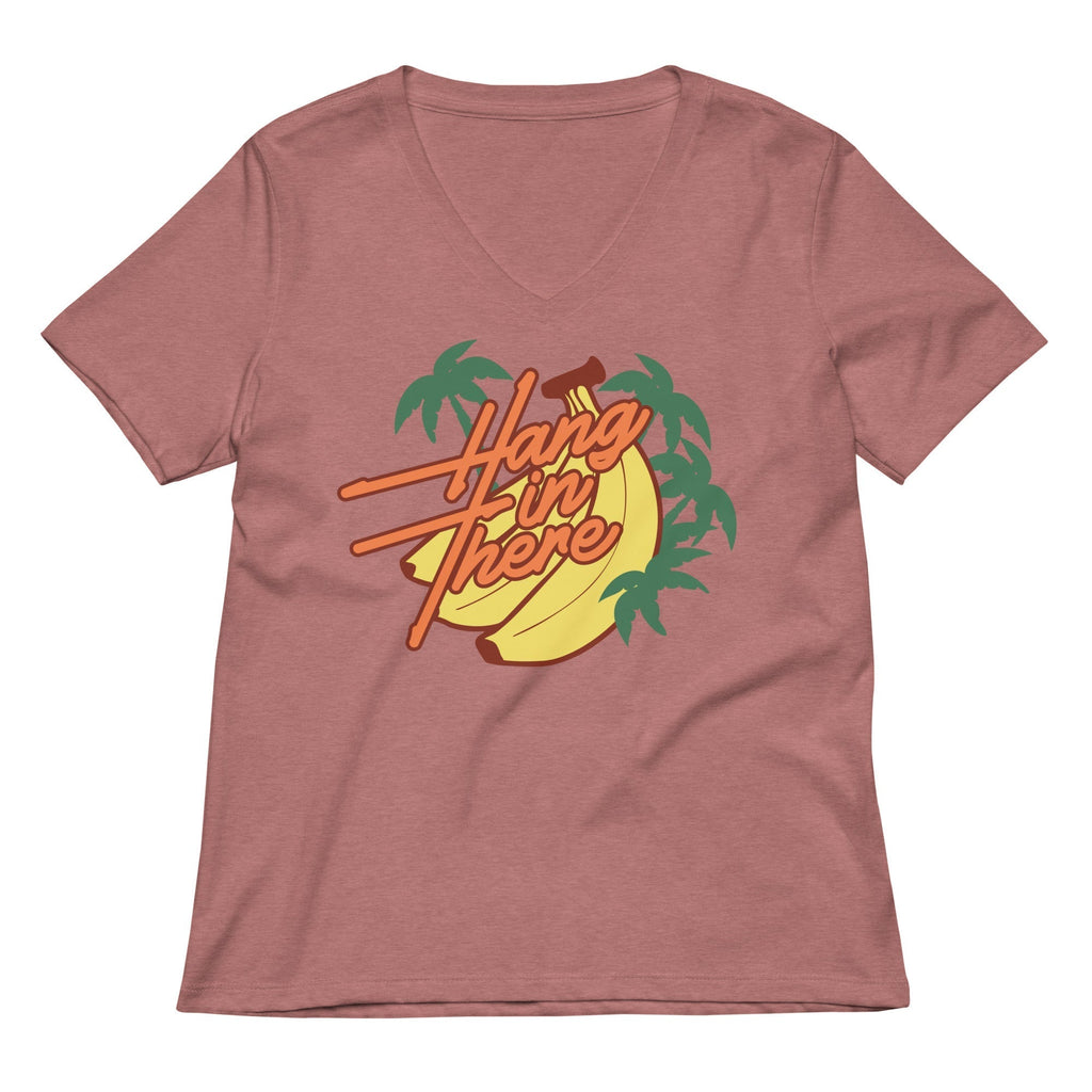 Hang In There Women's V-Neck Tee Hoodie, Sweatshirt | CoreVibeTees.com (Image 4)