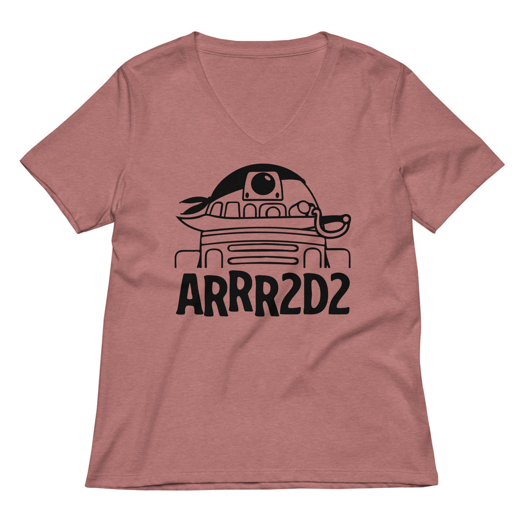 ARRR2D2 Women's V-Neck Tee Hoodie, Sweatshirt | CoreVibeTees.com (Image 2)