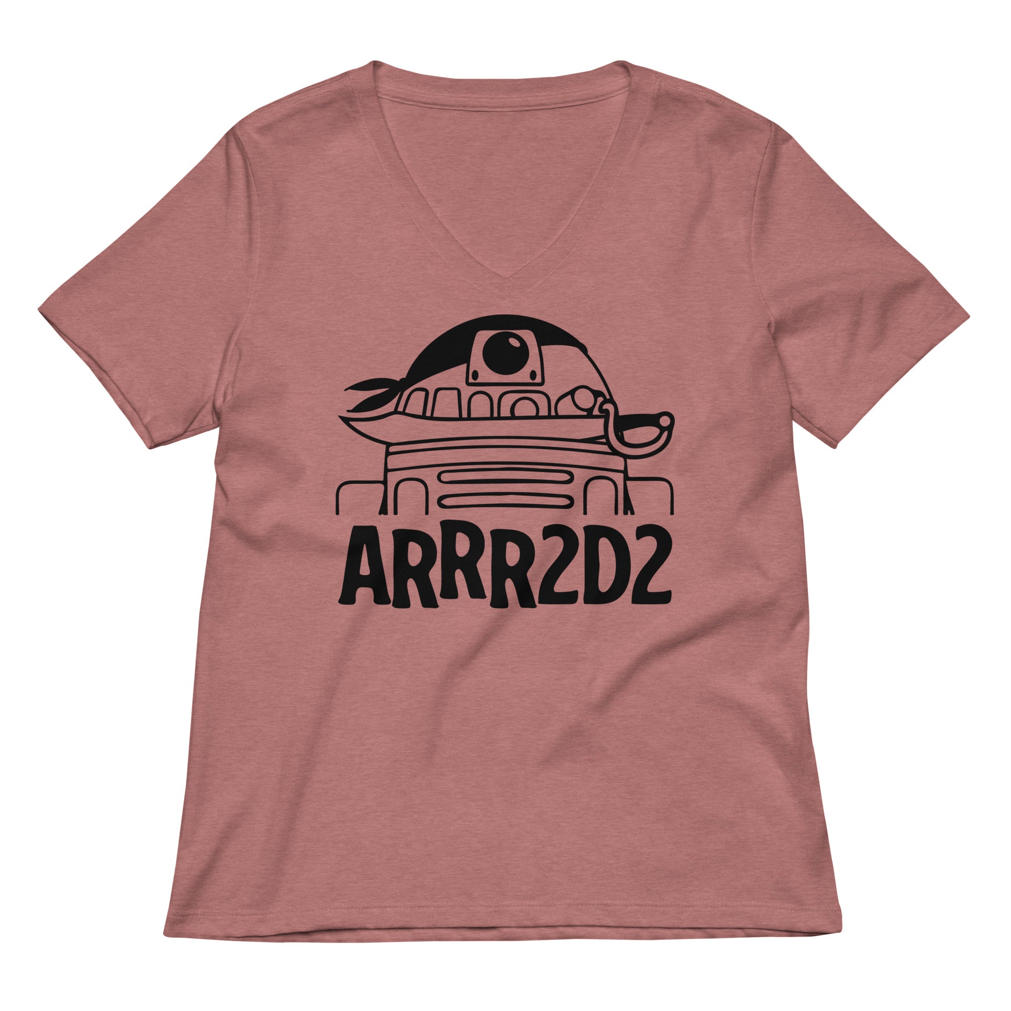 ARRR2D2 Women's V-Neck Tee Hoodie, Sweatshirt | CoreVibeTees.com (Image 2)